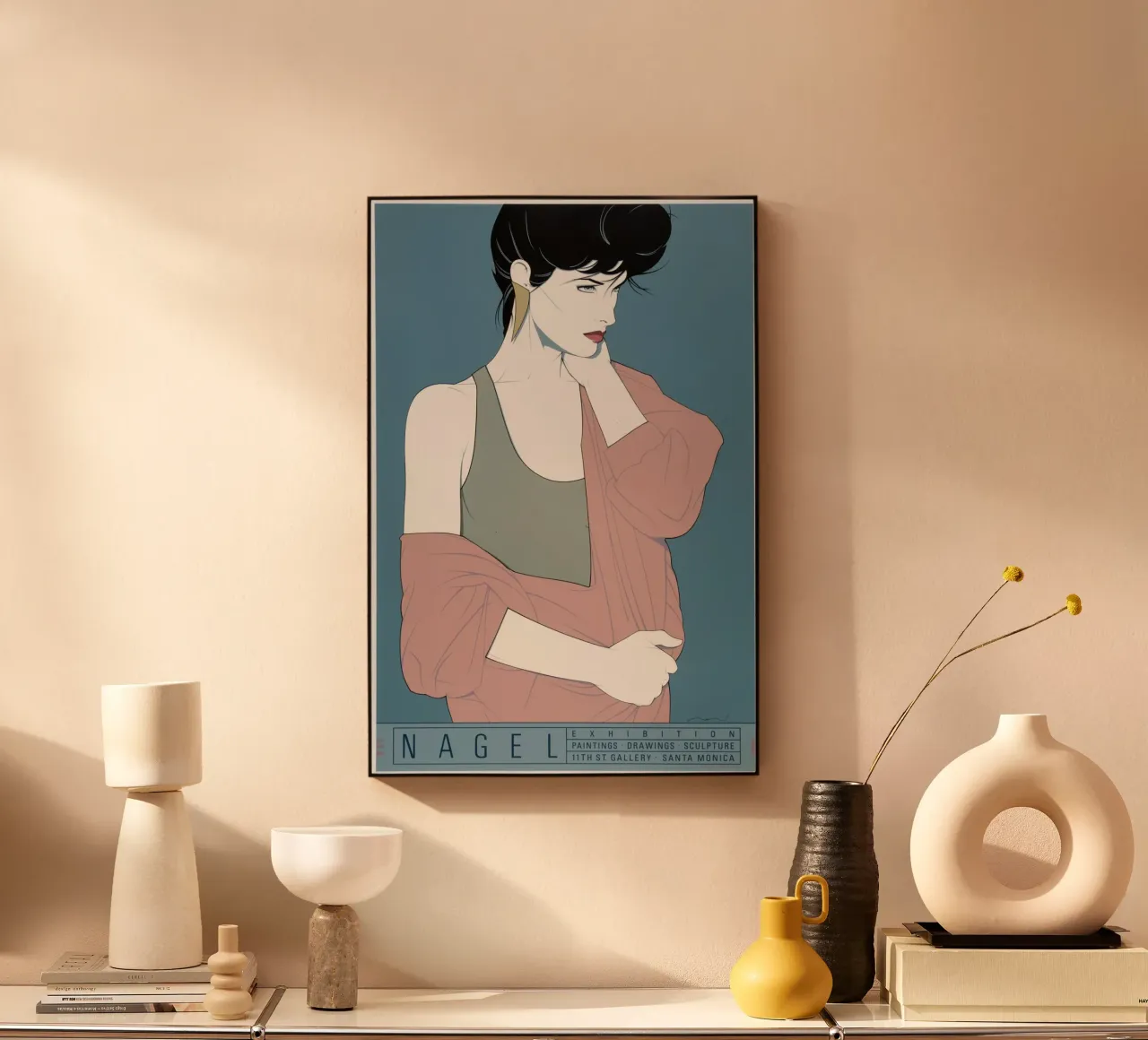 patrick nagel art plexiglass da Kabir