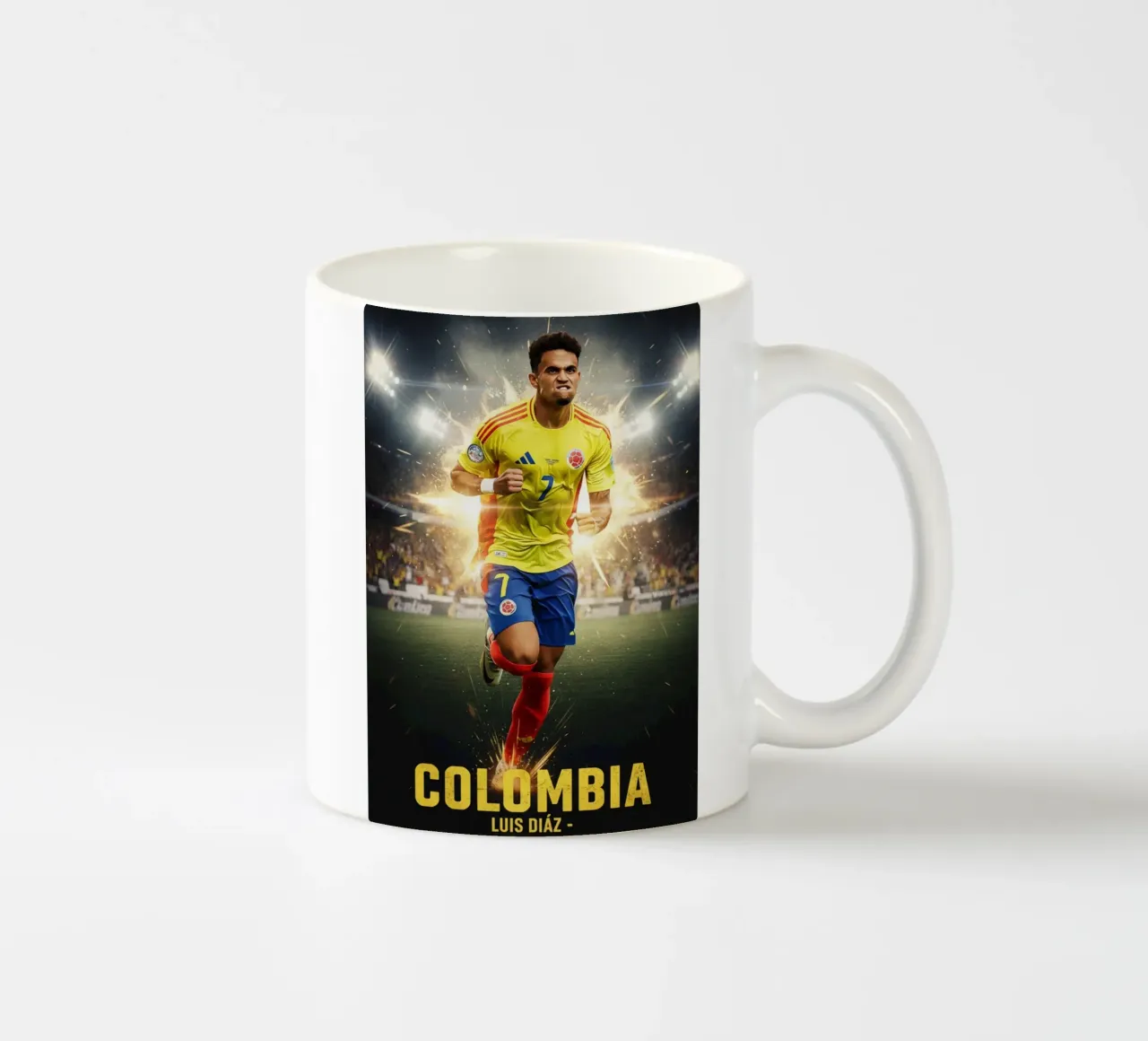 Luis Diaz - Colombia tazza in ceramica da Lembayung art