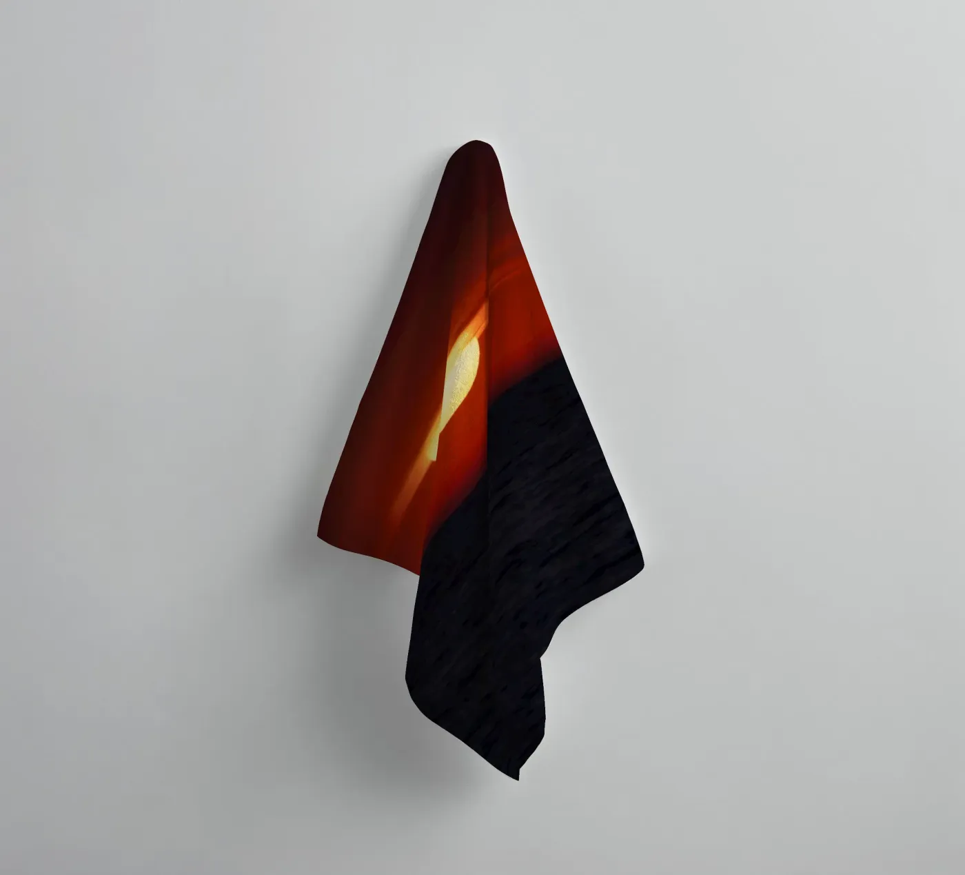 Zon _ Omlaag badhanddoek van Tal Paz-Fridman