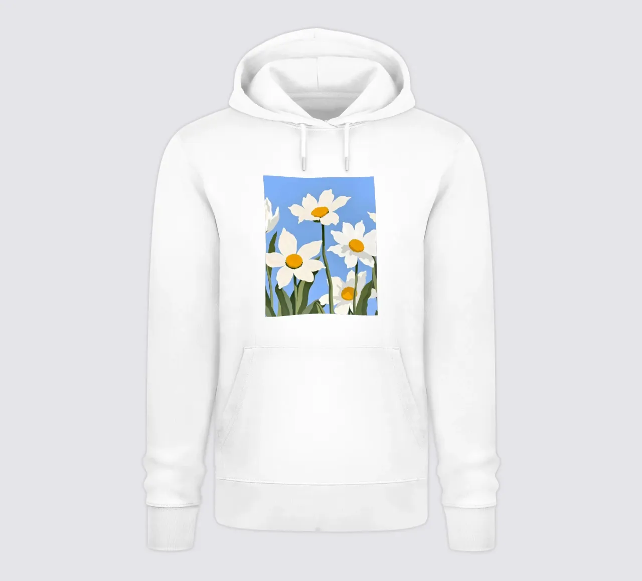 Fiori di sole felpa con cappuccio da secondsunstudio