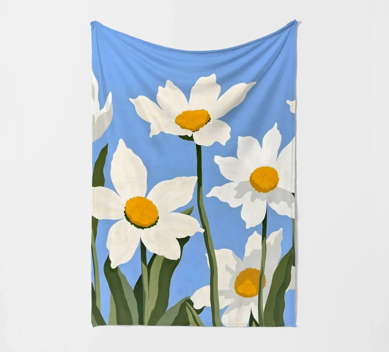 Fiori di sole coperta in pile da secondsunstudio