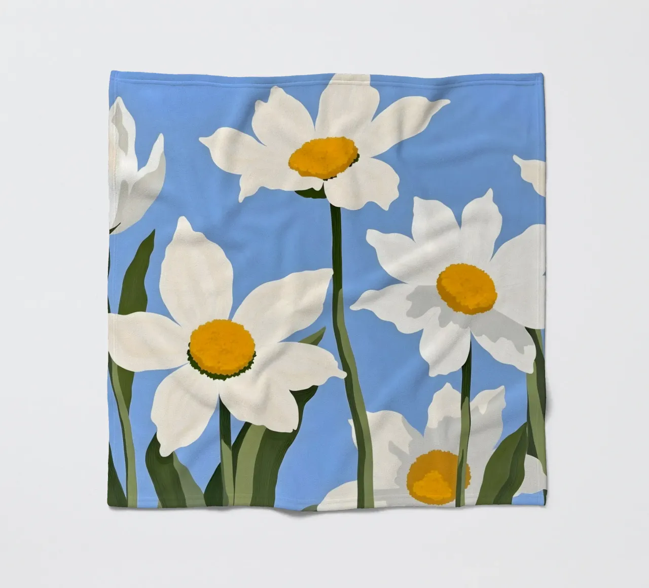 Fiori di sole coperta in pile da secondsunstudio