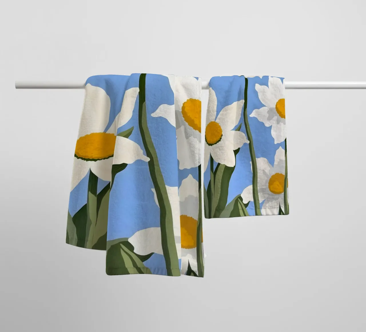 Fiori di sole asciugamano da bagno da secondsunstudio