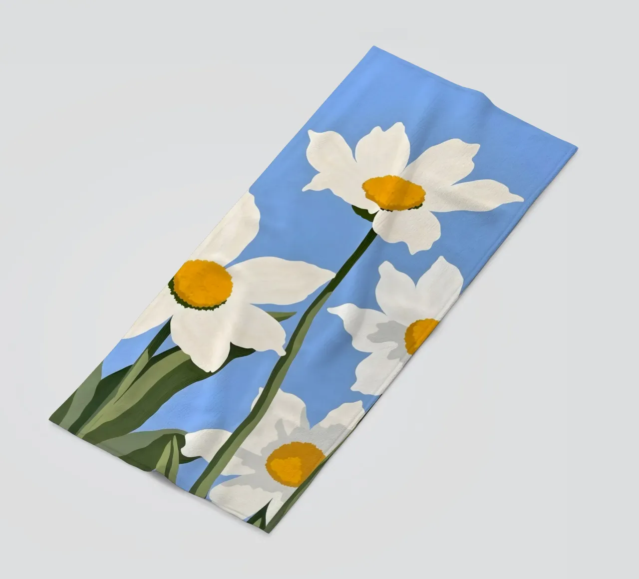 Fiori di sole telo mare da secondsunstudio