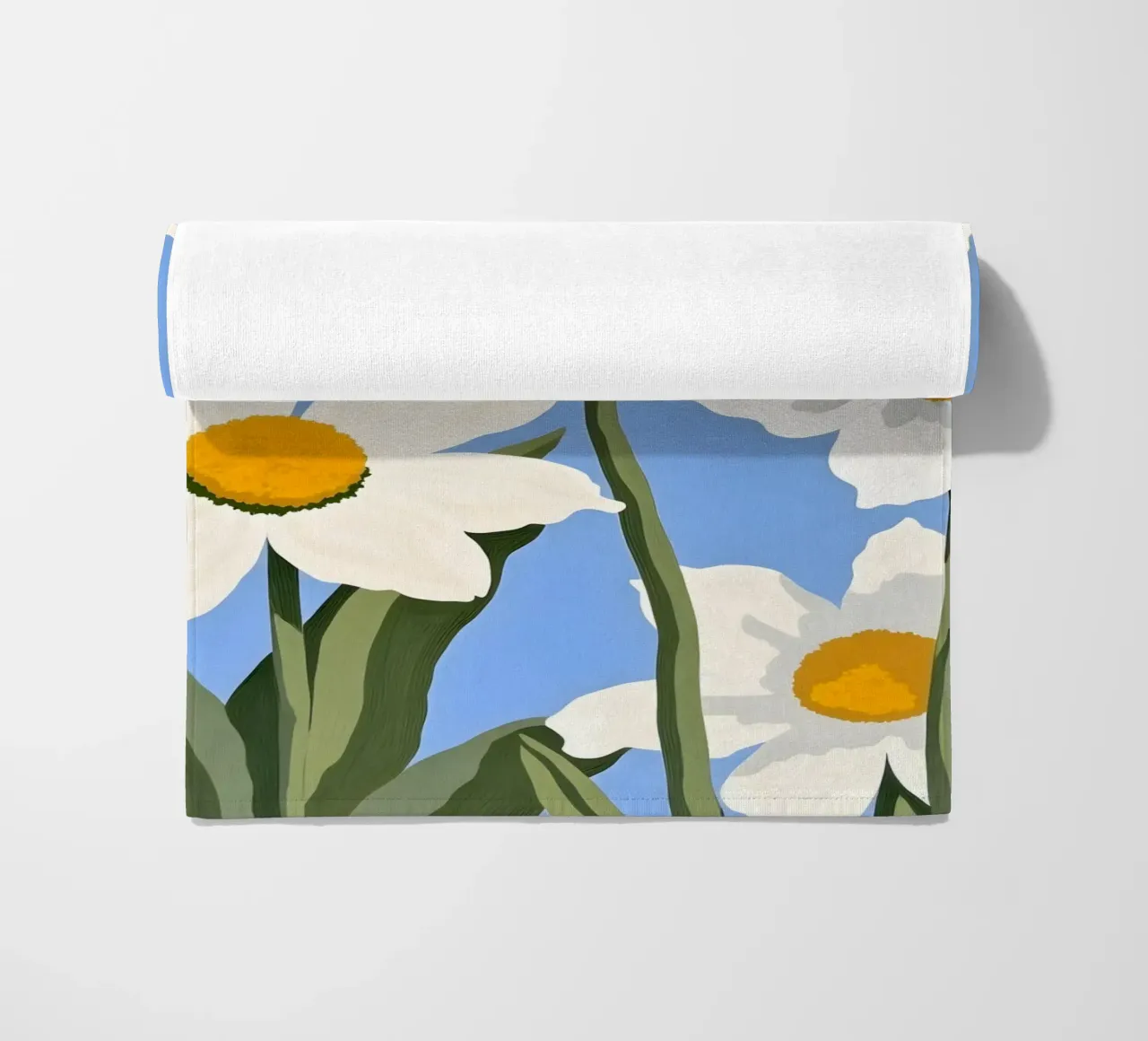 Fiori di sole telo mare da secondsunstudio