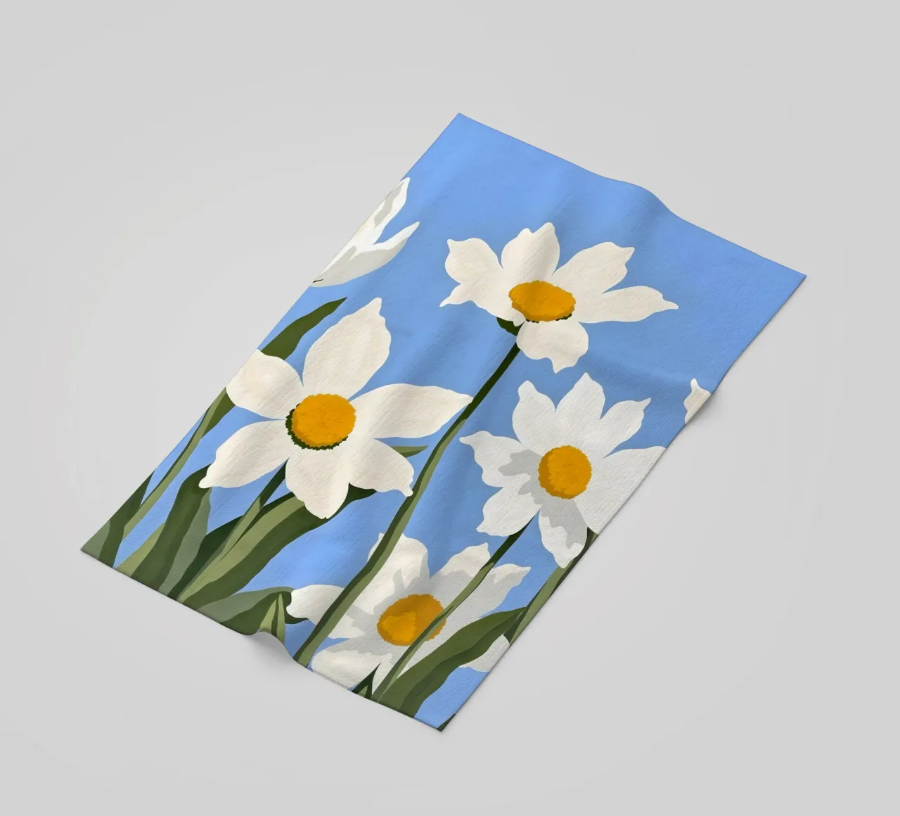 Fiori di sole telo mare da secondsunstudio