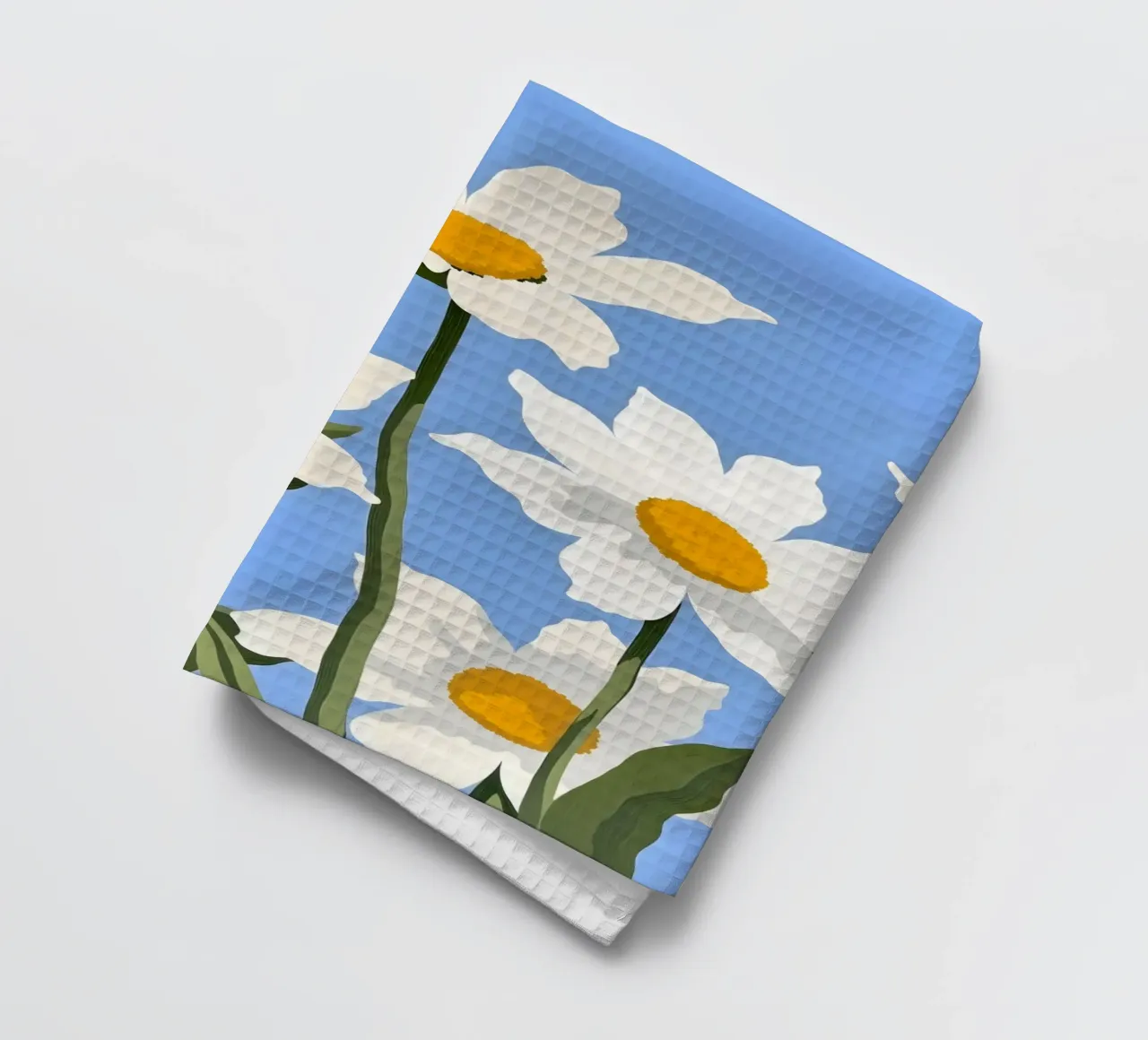 Fiori di sole canovaccio da cucina da secondsunstudio