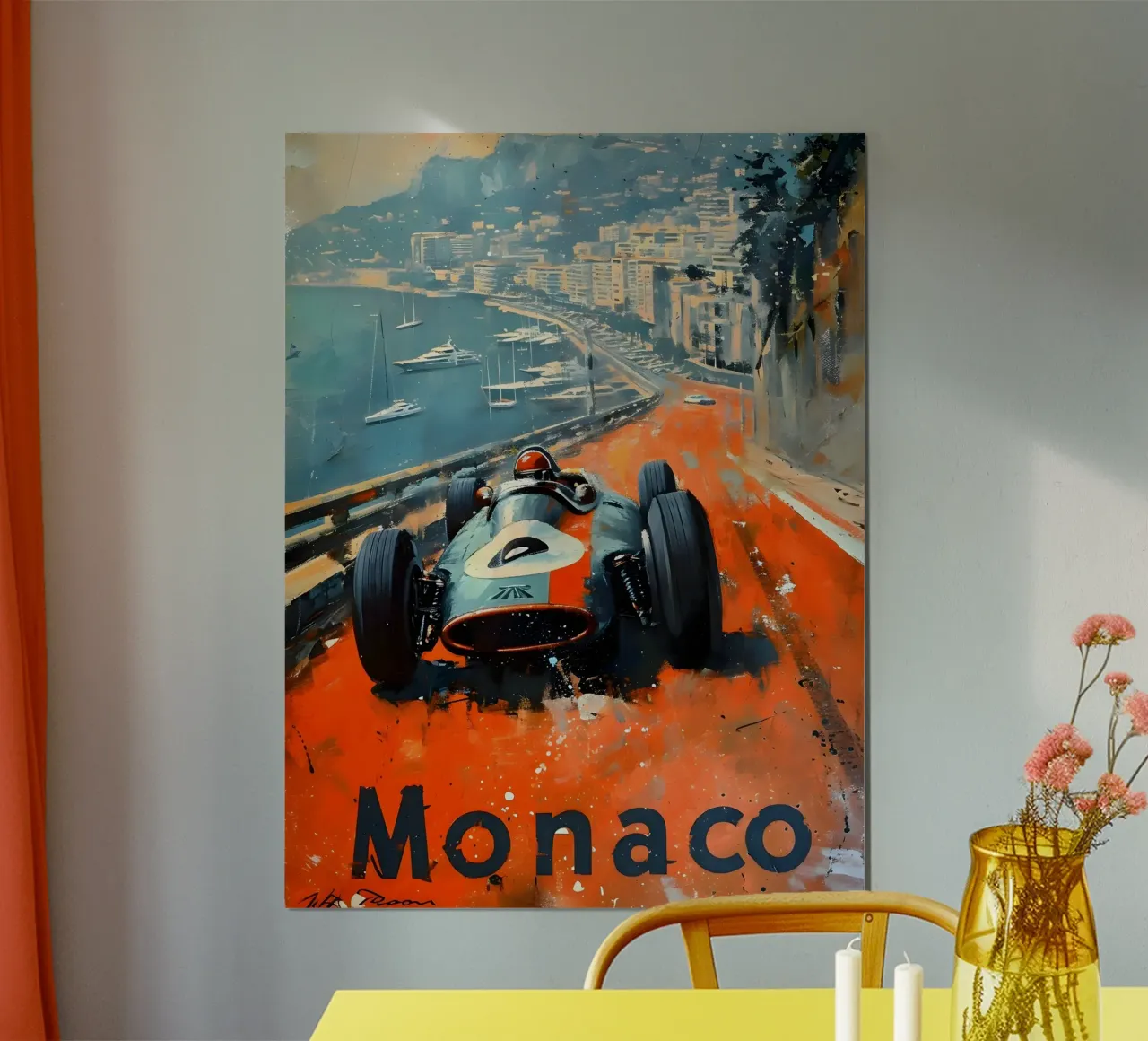 Monaco oldtimer poster van Vintage Travel Art