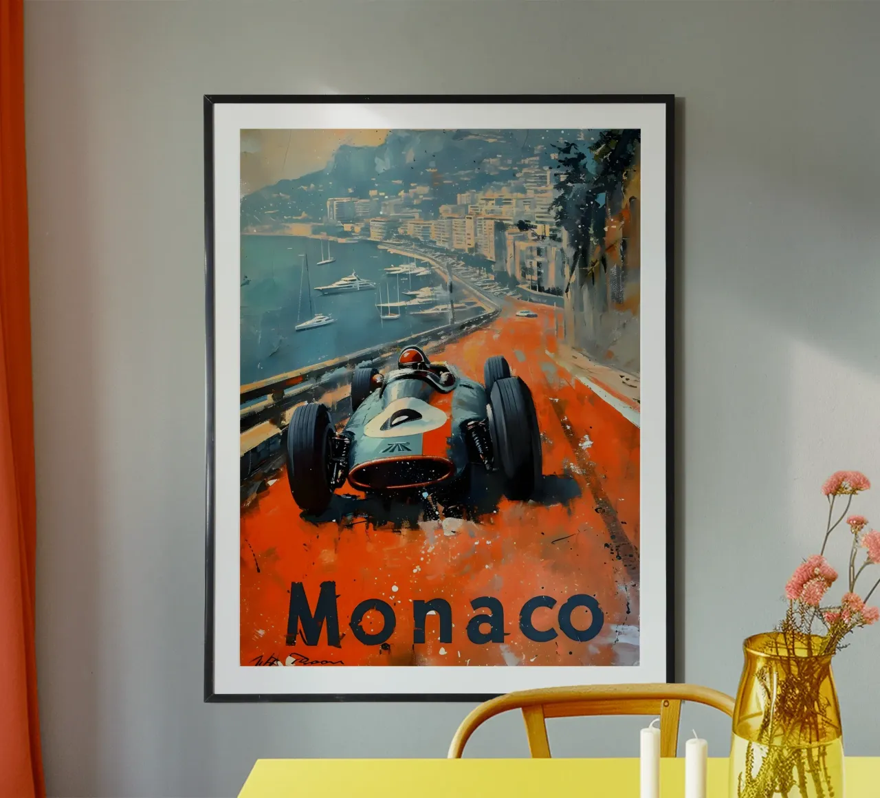 Monaco oldtimer poster van Vintage Travel Art