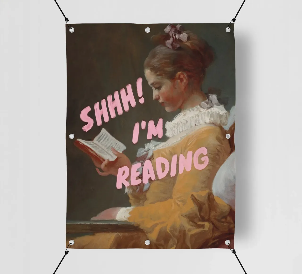 Shhh! I’m Reading telo in pvc da Jonas Loose