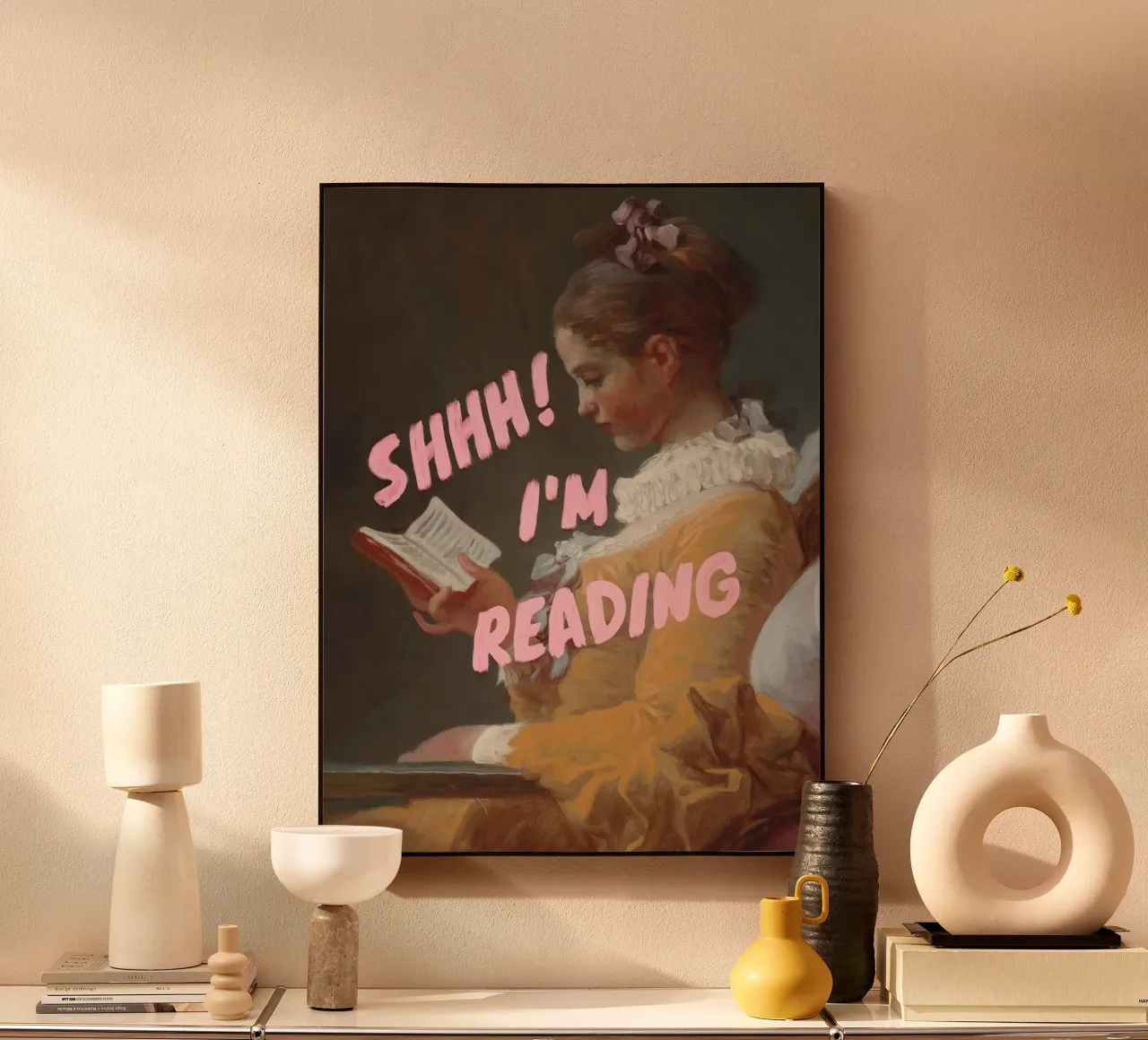 Shhh! I’m Reading plexiglass da Jonas Loose