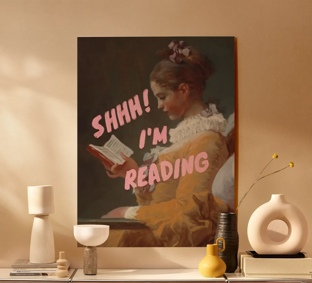 Shhh! I’m Reading plexiglass da Jonas Loose