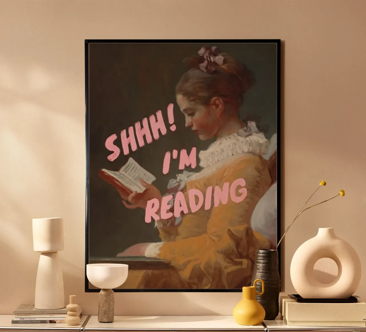 Shhh! I’m Reading Poster von Jonas Loose