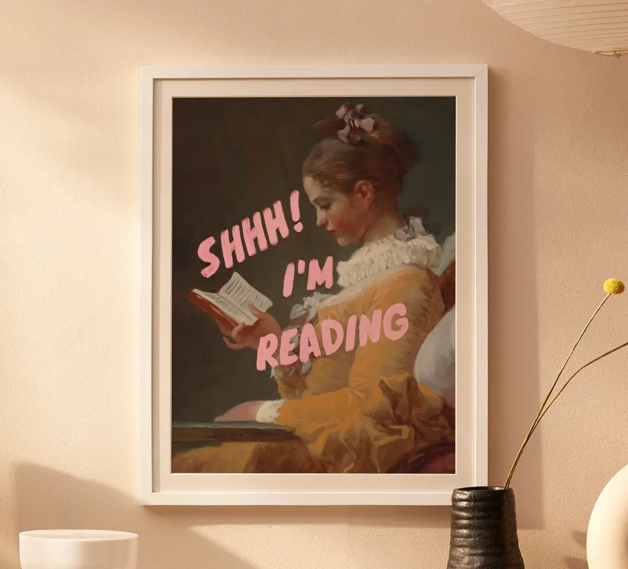 Shhh! I’m Reading Poster von Jonas Loose