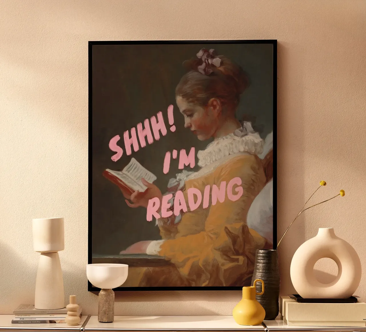 Shhh! I’m Reading Poster von Jonas Loose