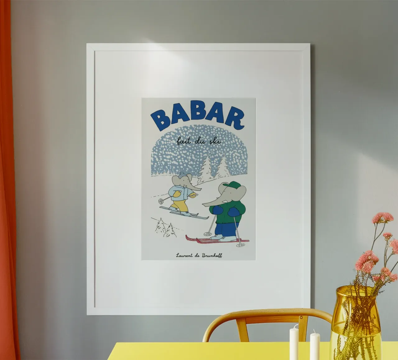 Babar va a sciare carta hahnemühle da Panait Ivascu