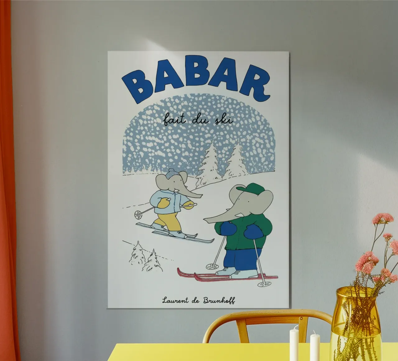 Babar va a sciare carta hahnemühle da Panait Ivascu