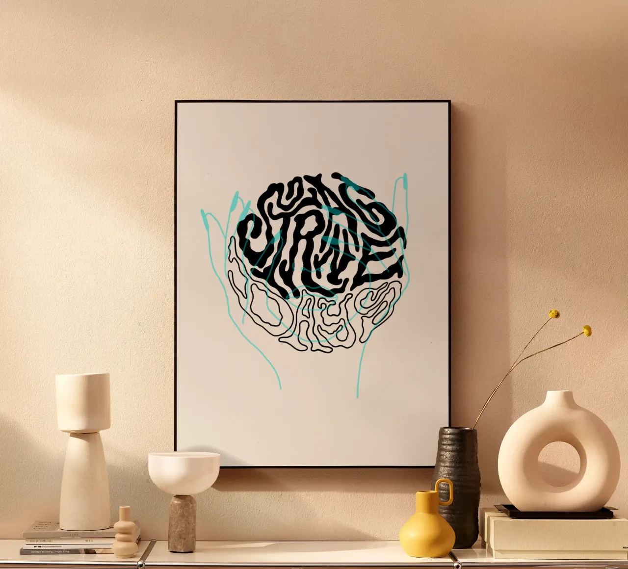 Strange Days alluminio dibond da byh.illustration