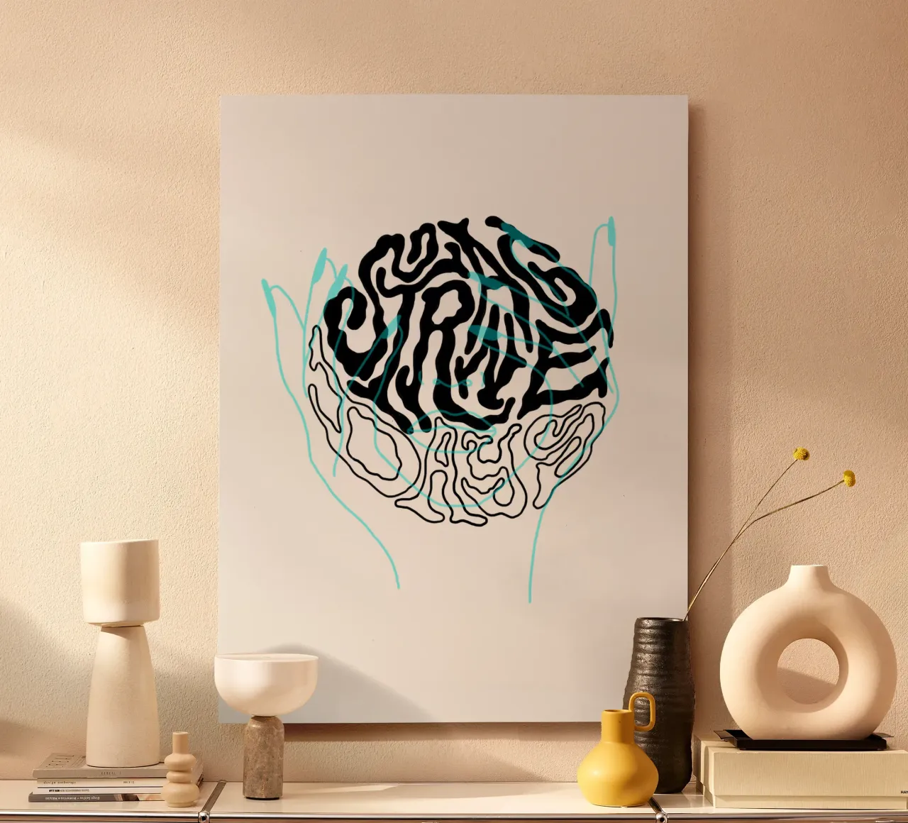 Strange Days alluminio dibond da byh.illustration