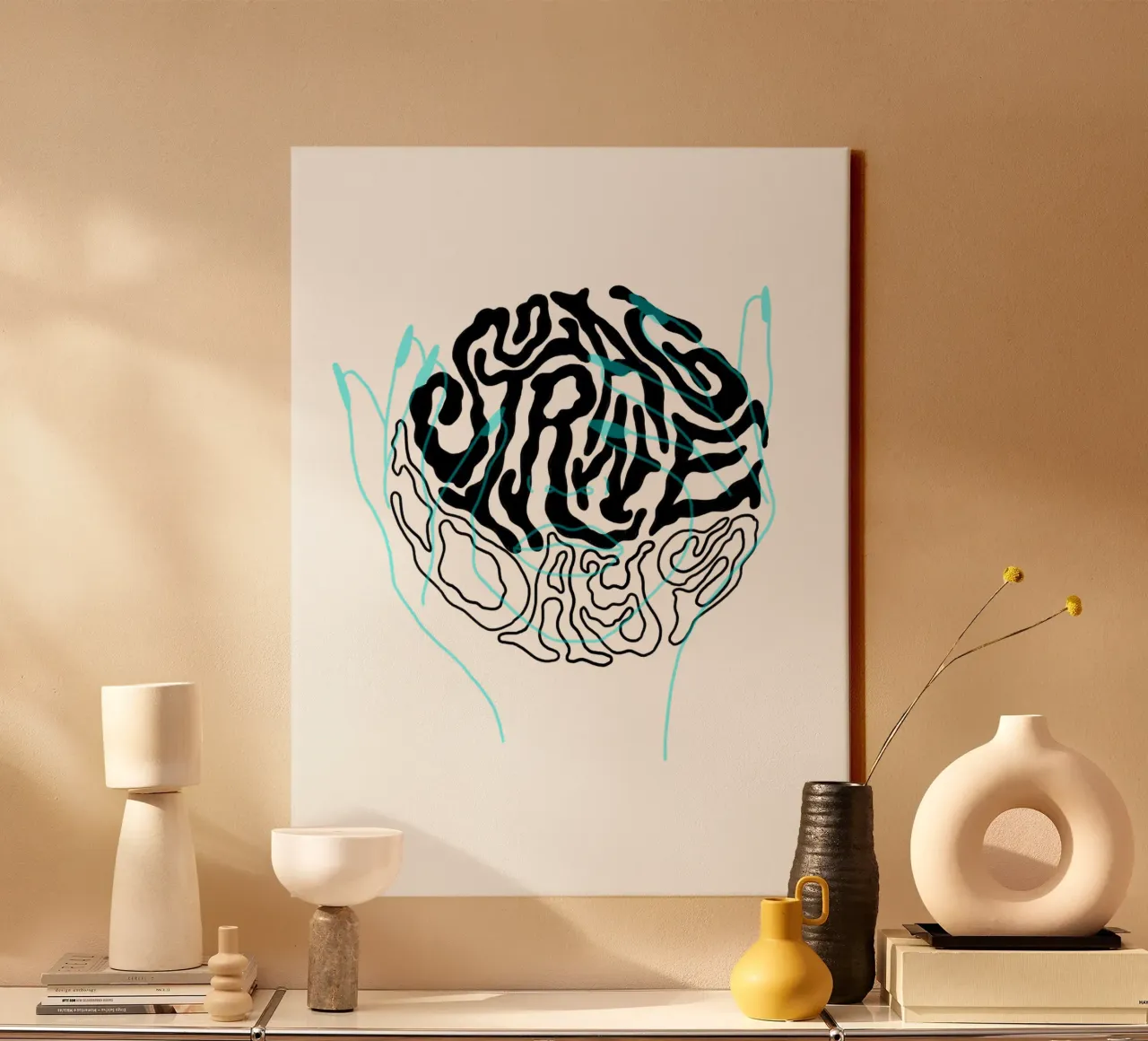 Strange Days tela con Cornice a cassetta da byh.illustration