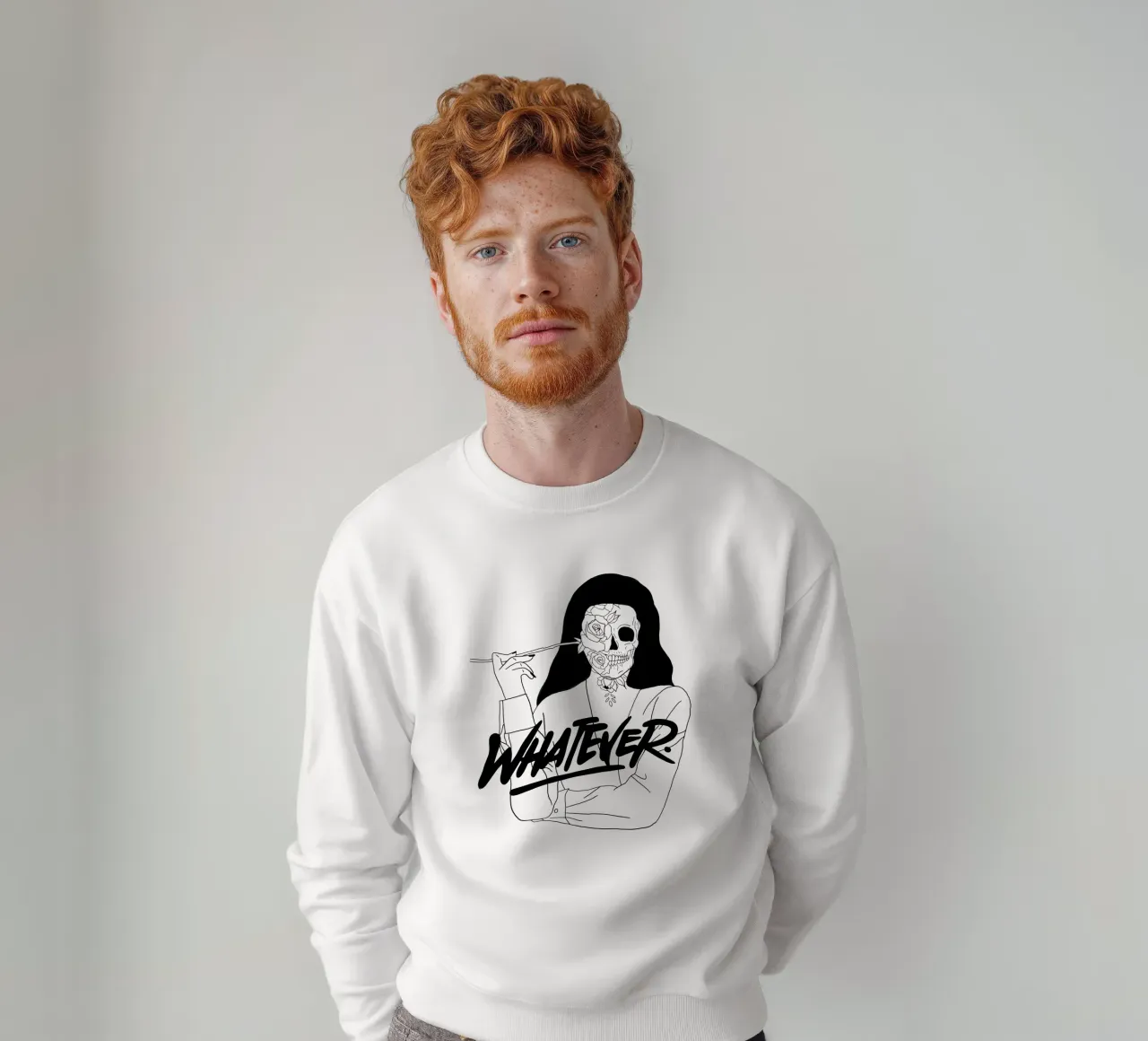 Whatever Sweatshirt von byh.illustration