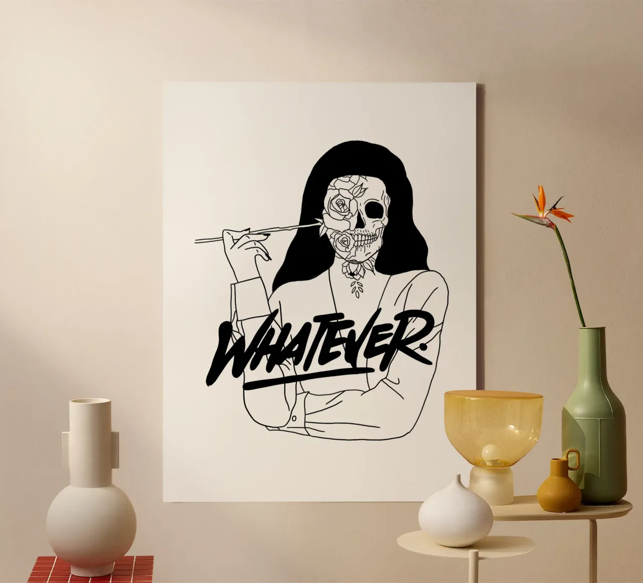 Whatever canvas with Floater frame by byh.illustration