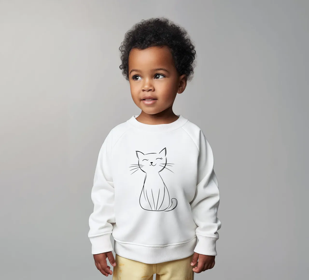 Gatto felice dei bambini felpa neonato da Autofocus