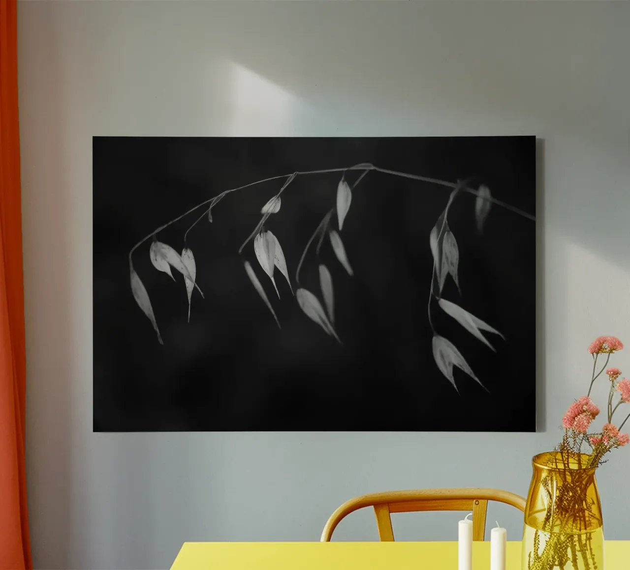 In light of current events II canvas with Floater frame by Tal Paz-Fridman
