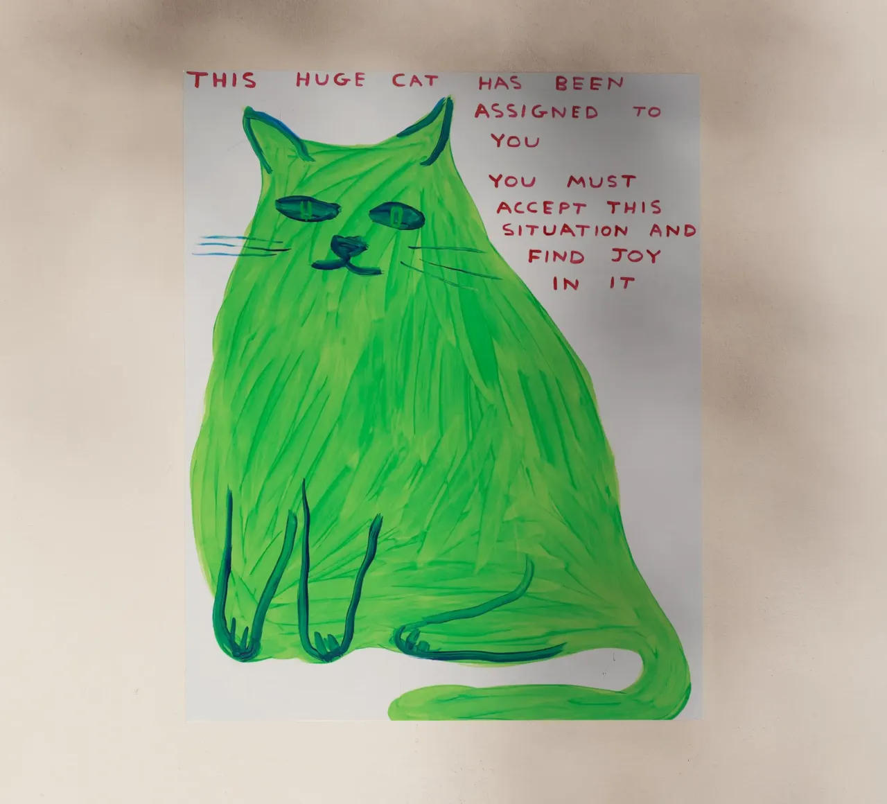 david shrigley gatti pellicola backlit da Annie