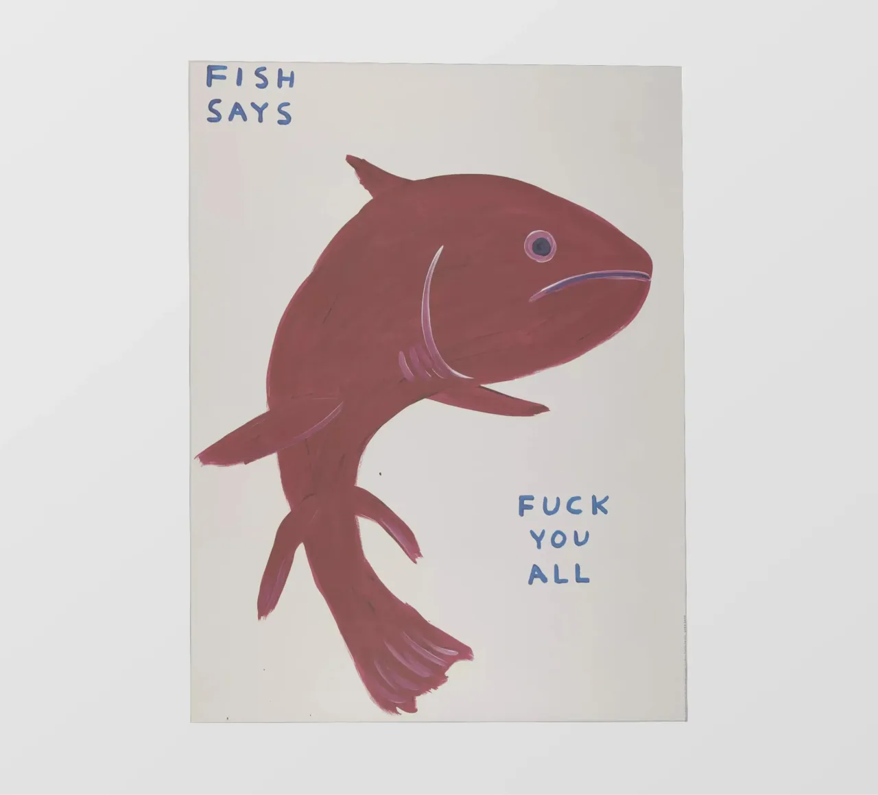 il pesce dice: "Fanculo a tutti". telo in pvc da Annie