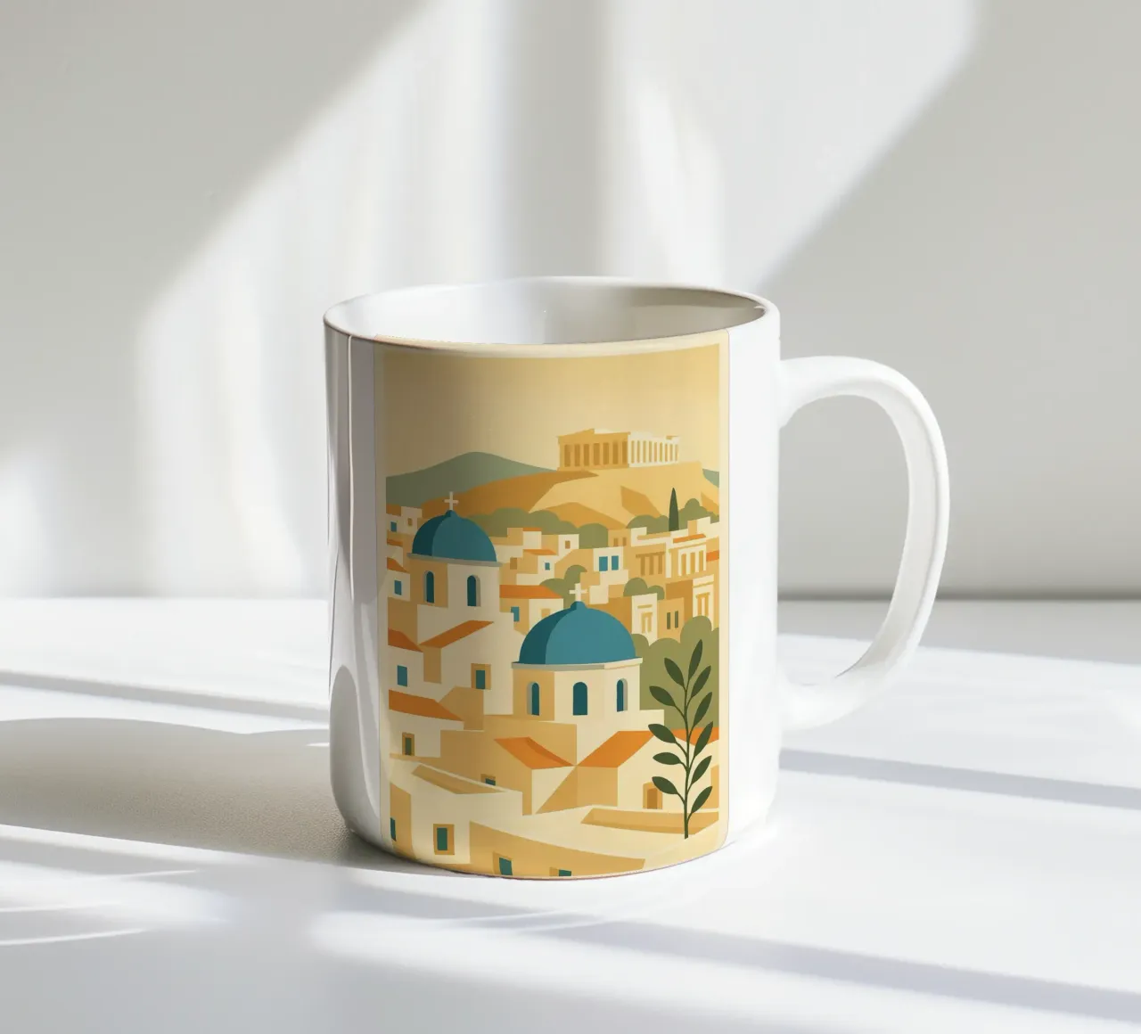 Atene a colori: viaggio nella Grecia d'epoca tazza in ceramica da JETLAG | affiches voyage