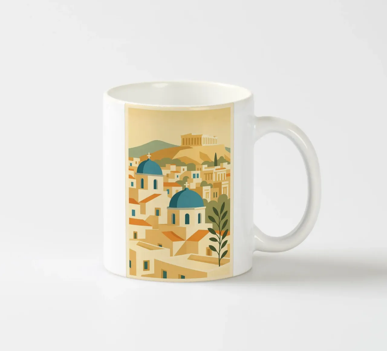 Atene a colori: viaggio nella Grecia d'epoca tazza in ceramica da JETLAG | affiches voyage
