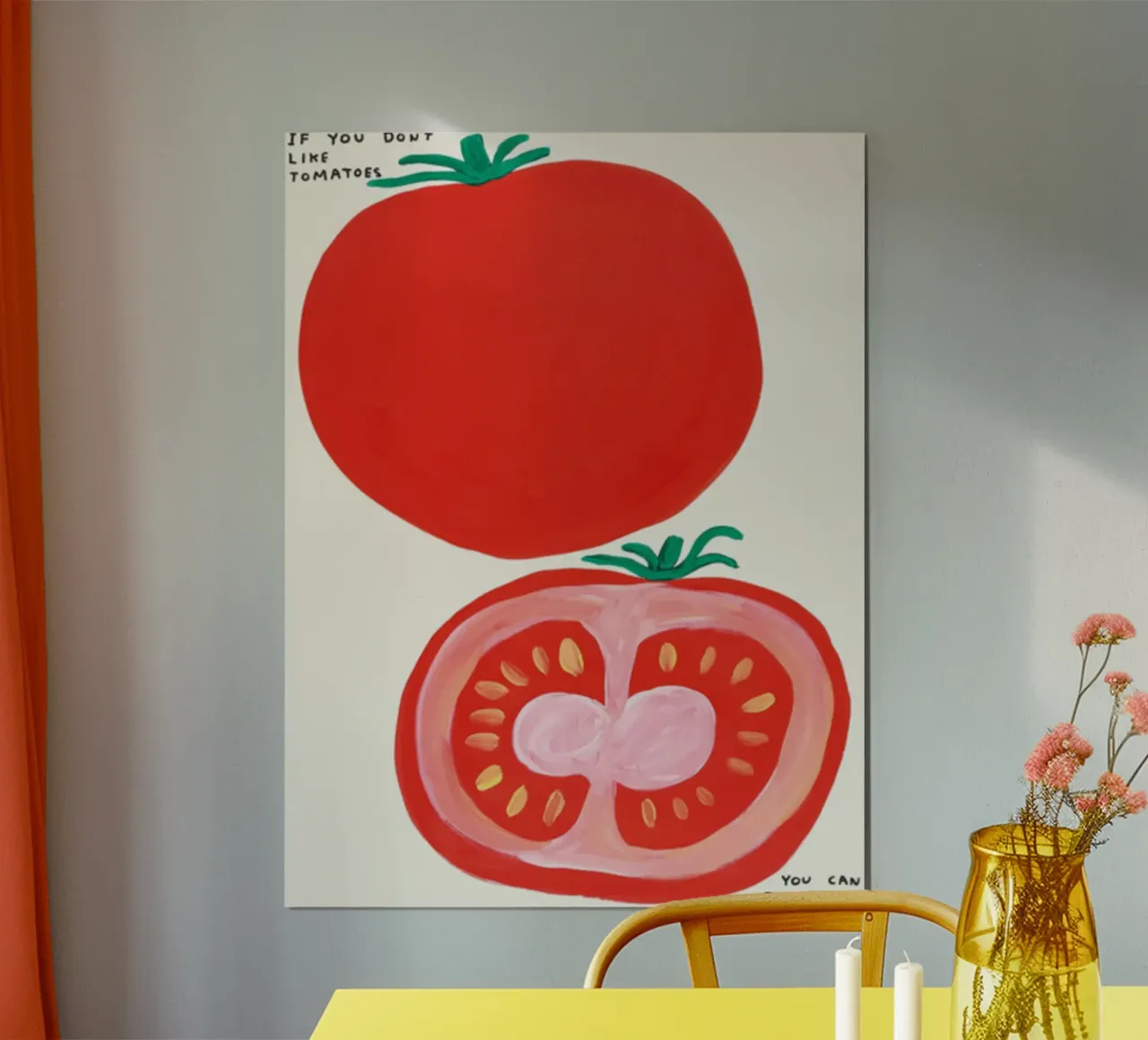 Se non ti piacciono i pomodori - Poster di David Shrigley carta hahnemühle da Annie