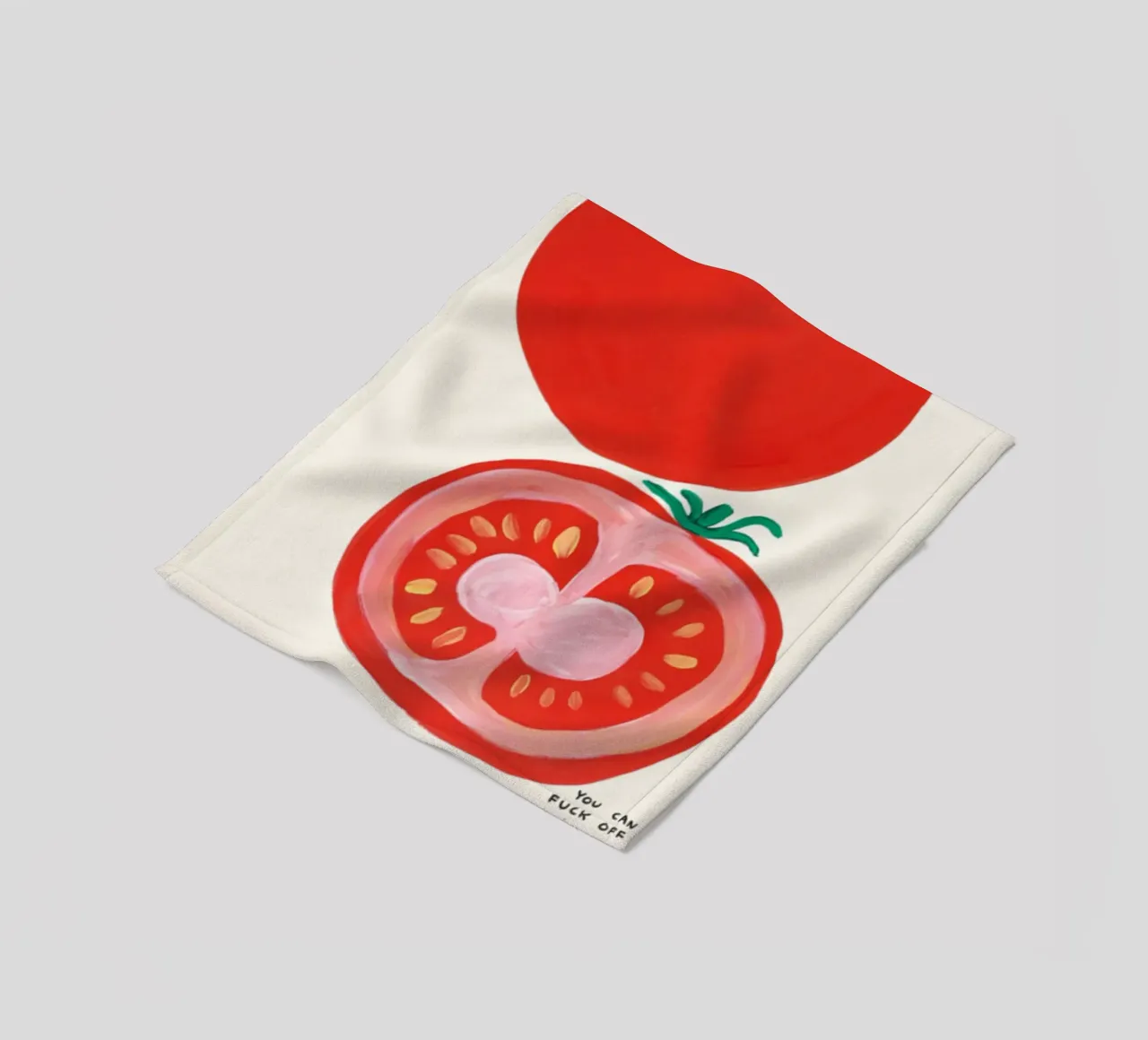 Se non ti piacciono i pomodori - Poster di David Shrigley coperta in pile da Annie