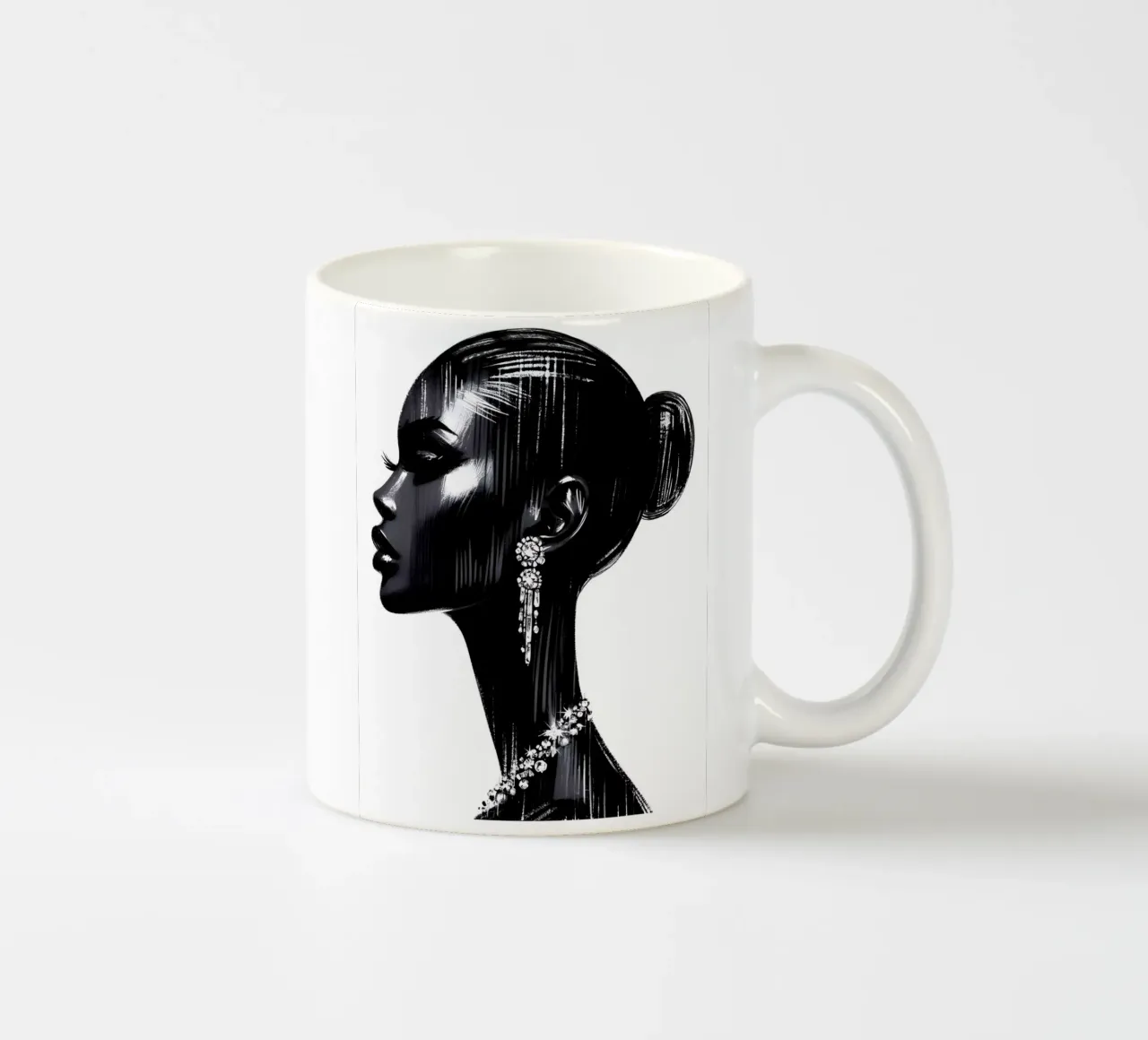Bellezza Moda Ritratto tazza in ceramica da ARTOMATIC