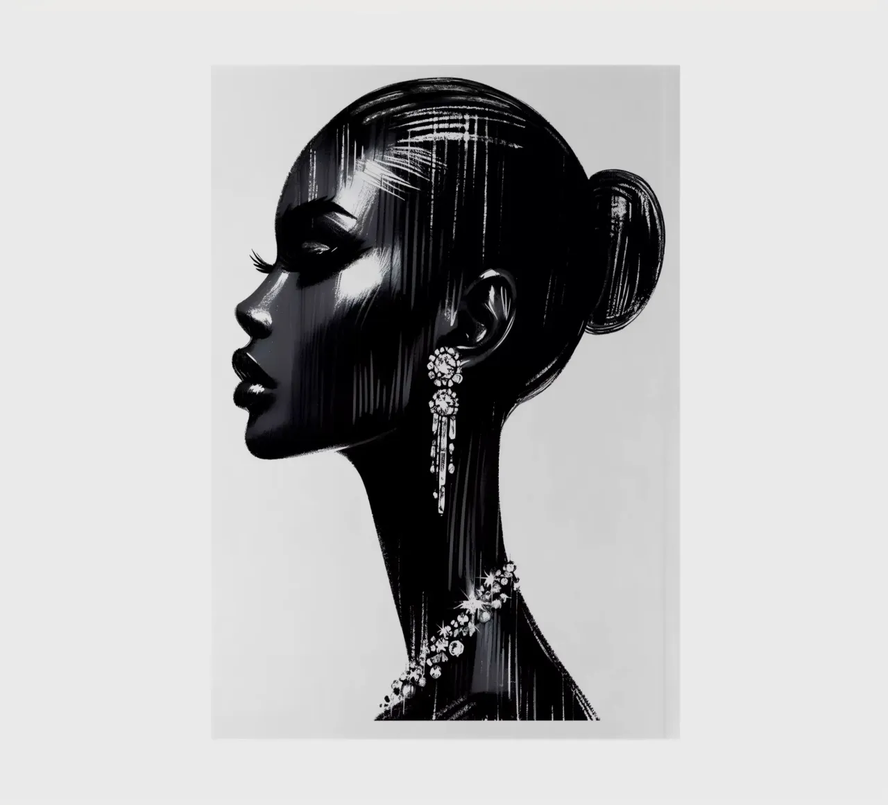 Beauty Fashion Portrait notebook by ARTOMATIC