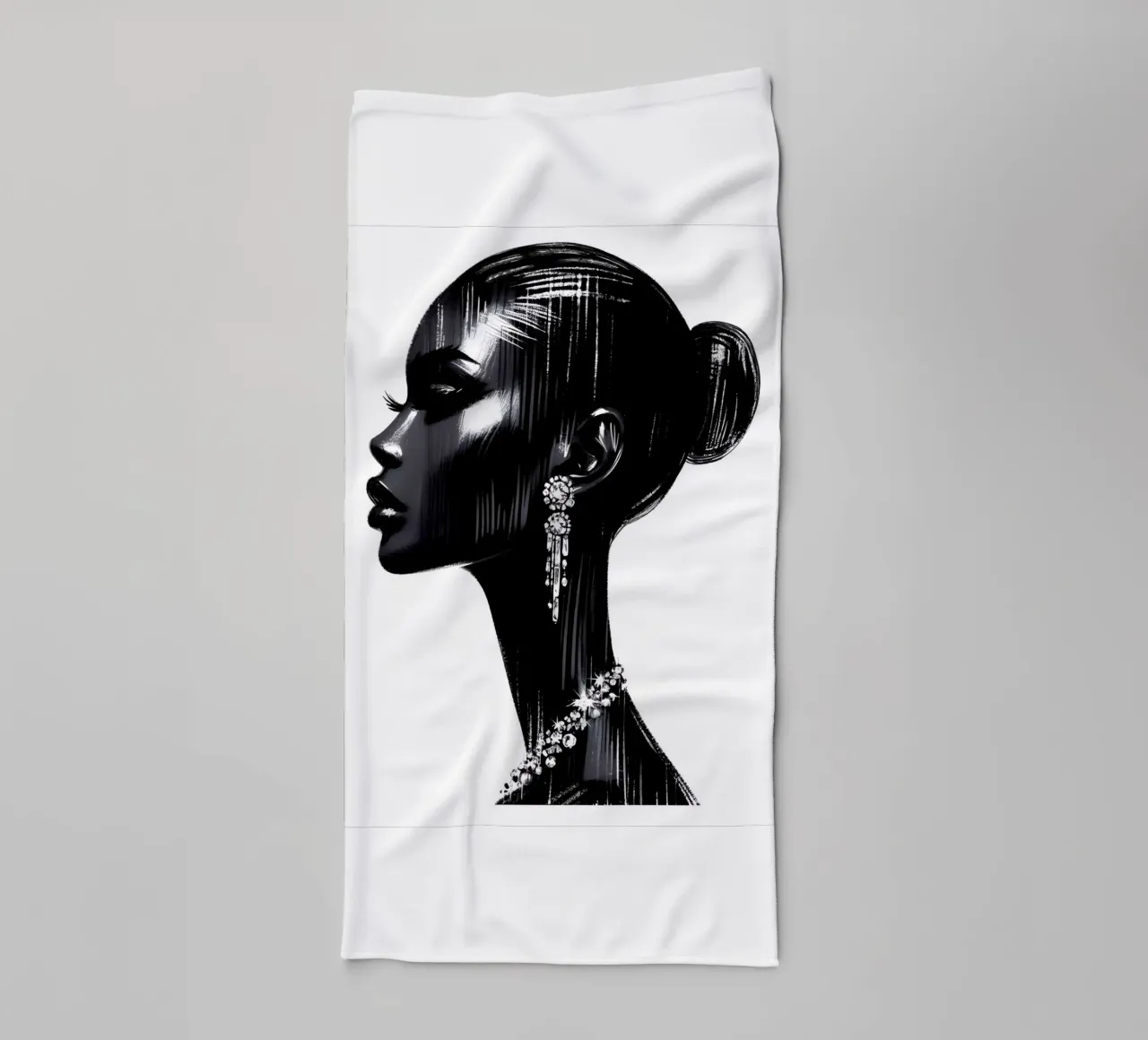 Bellezza Moda Ritratto asciugamano da bagno da ARTOMATIC