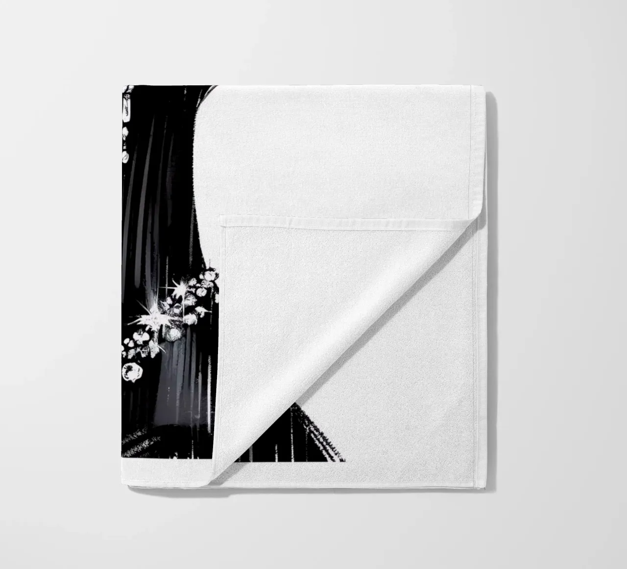 Beauty Fashion Portrait beach towel by ARTOMATIC
