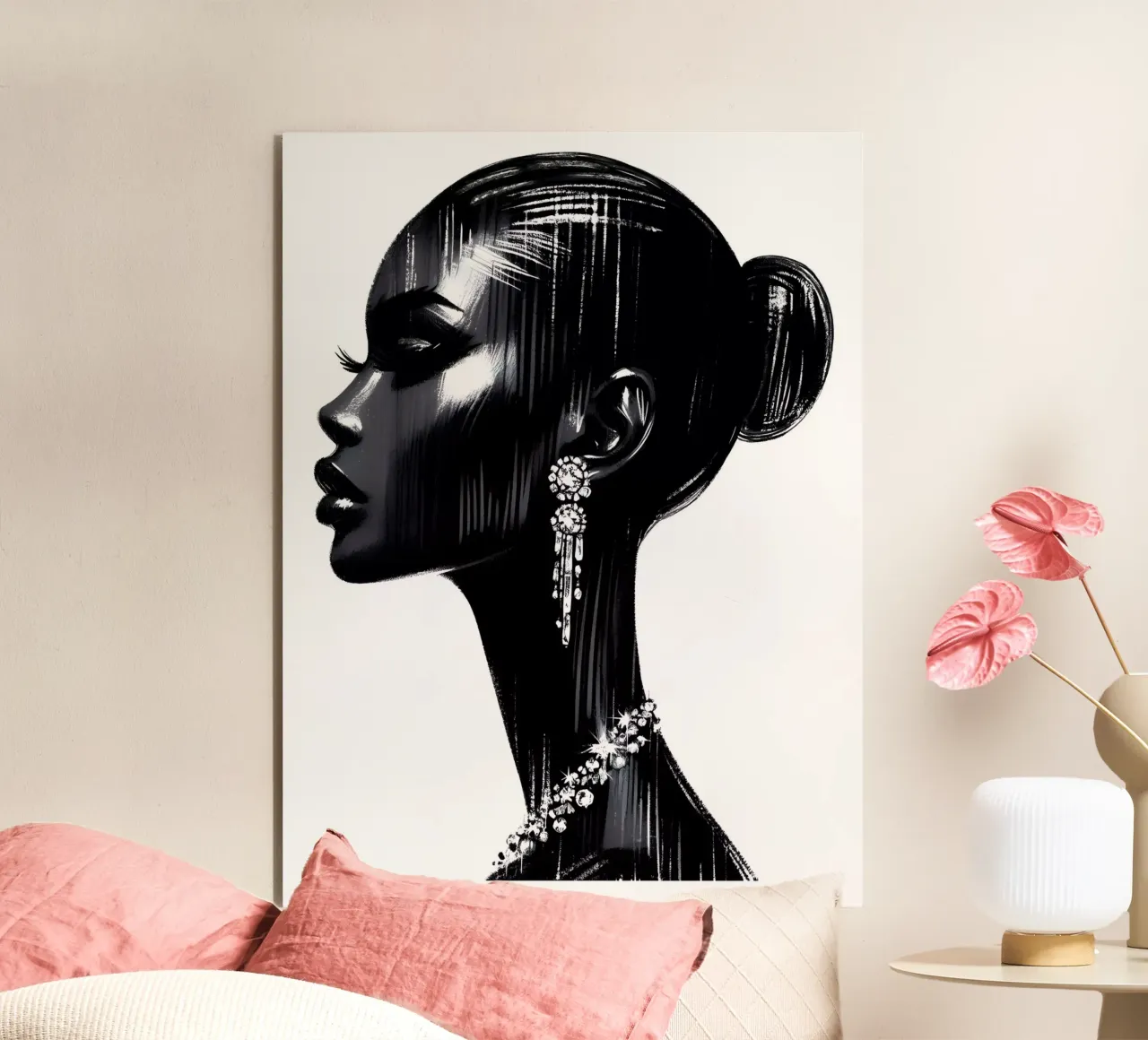 Beauty Fashion Portrait alu-dibond by ARTOMATIC
