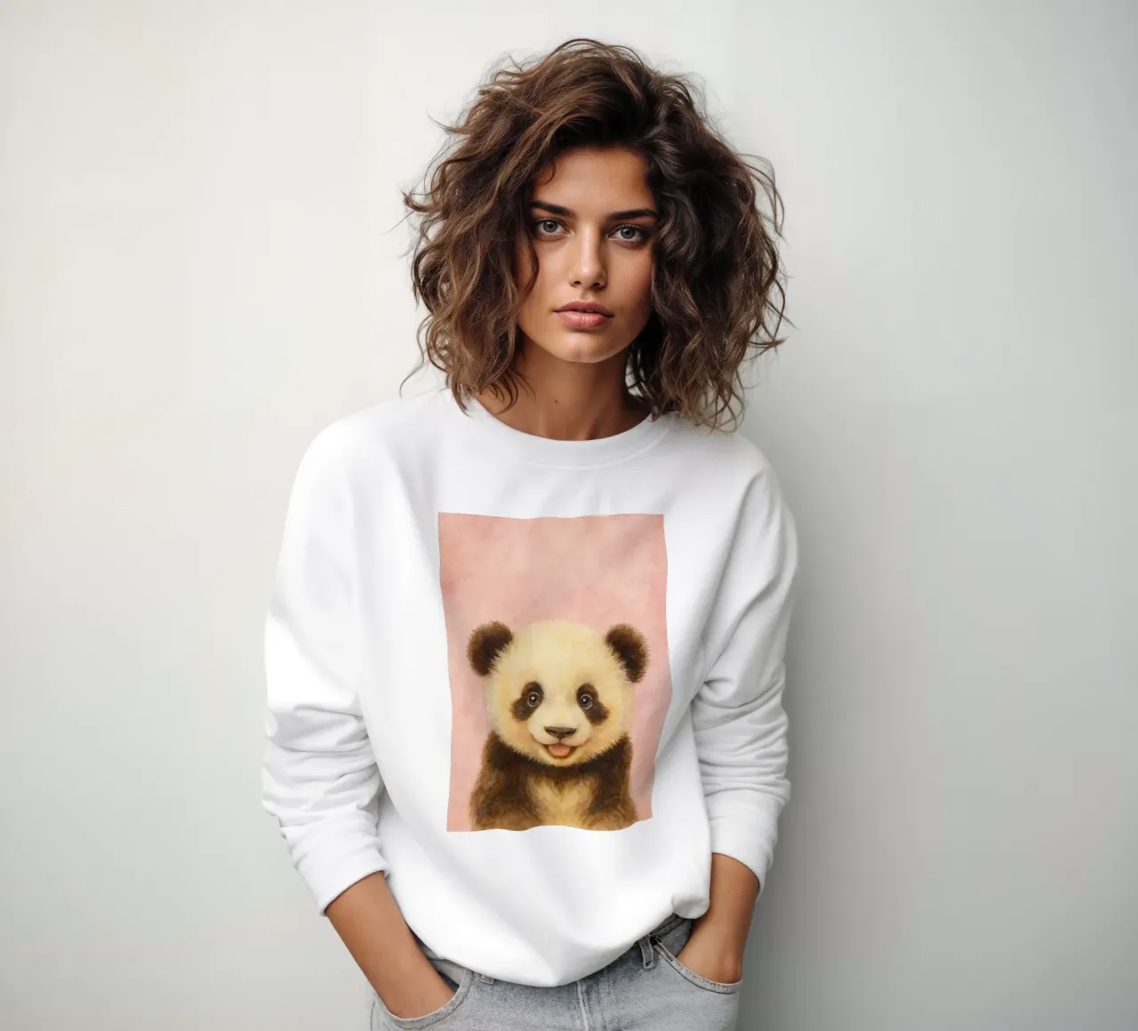 disegno di un cucciolo di panda felpa da sunflower