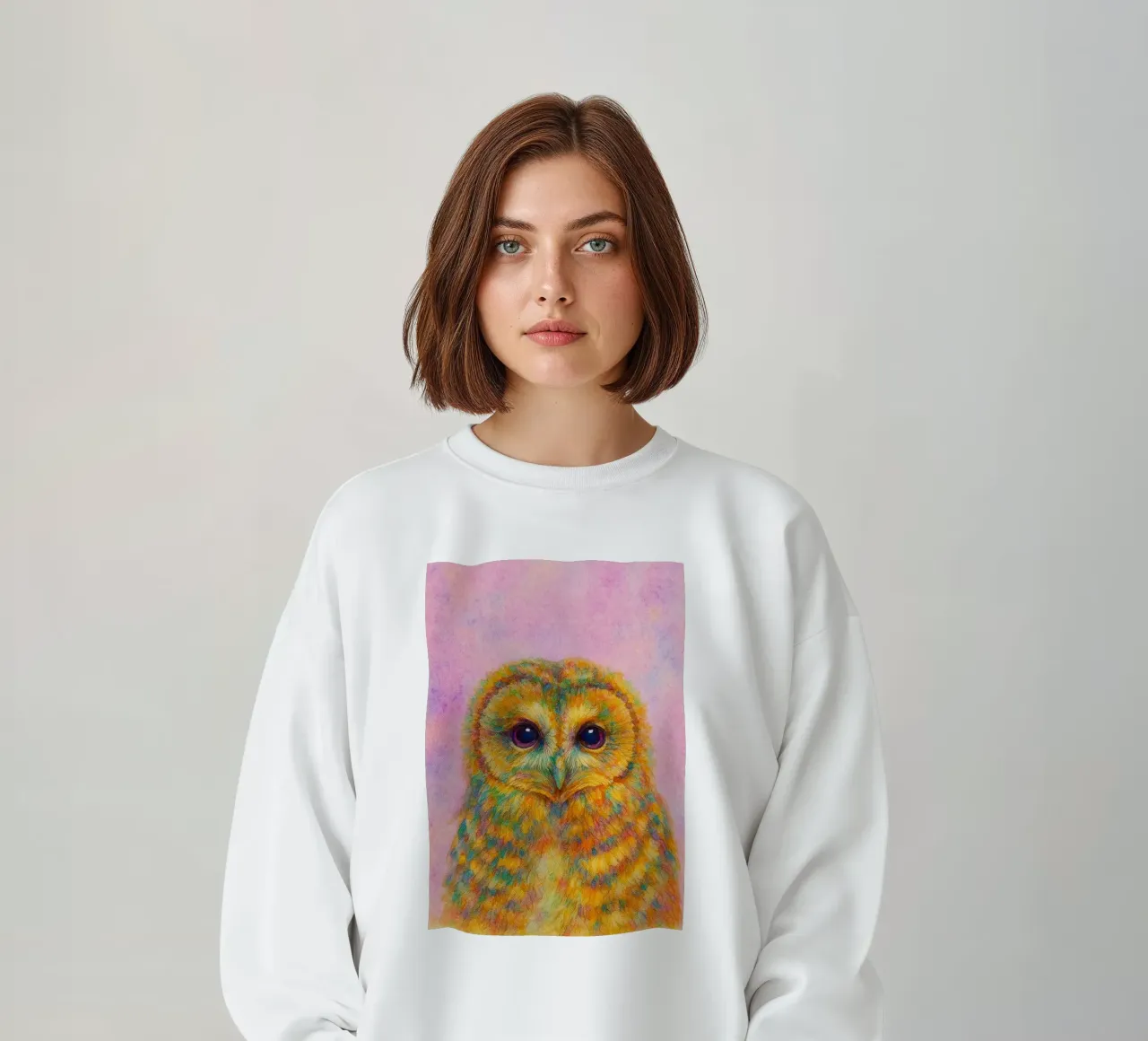 disegno di un gufo felpa da sunflower