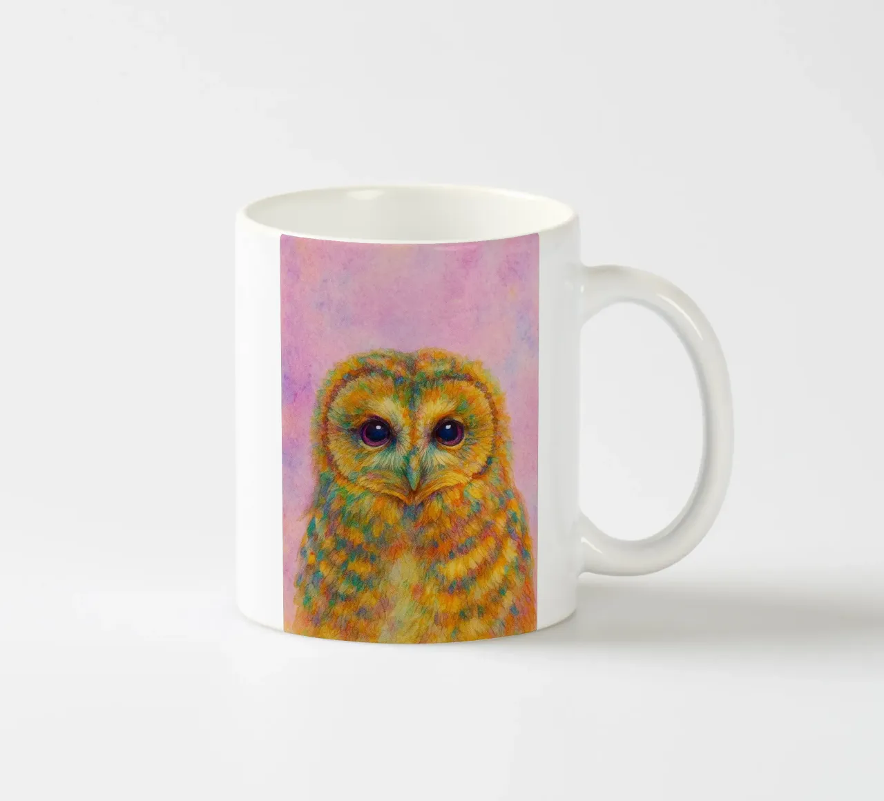 disegno di un gufo tazza in ceramica da sunflower