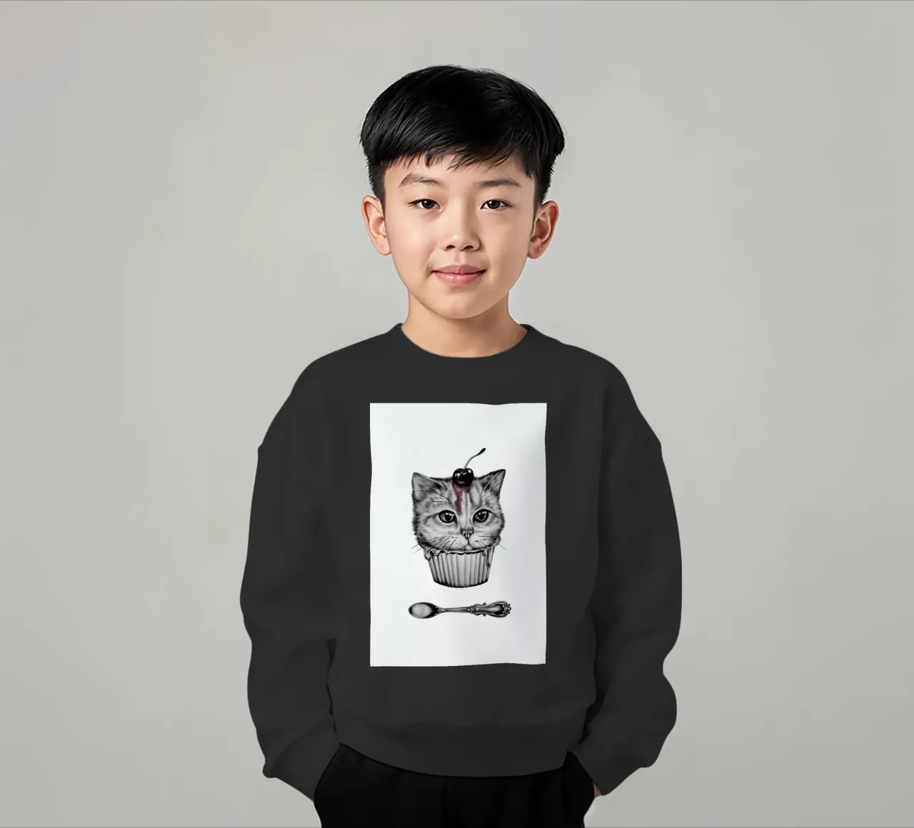 Cupcat felpa bambino da Maria Vdovichenko