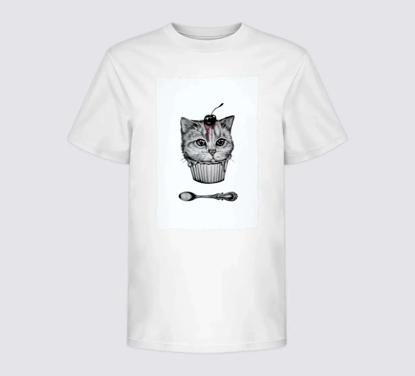 Cupcat t-shirt bambini da Maria Vdovichenko
