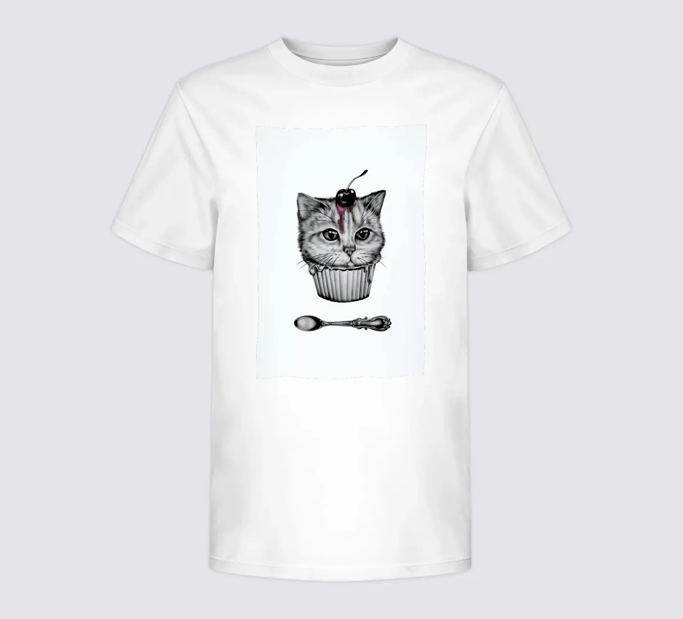 Cupcat t-shirt bambini da Maria Vdovichenko