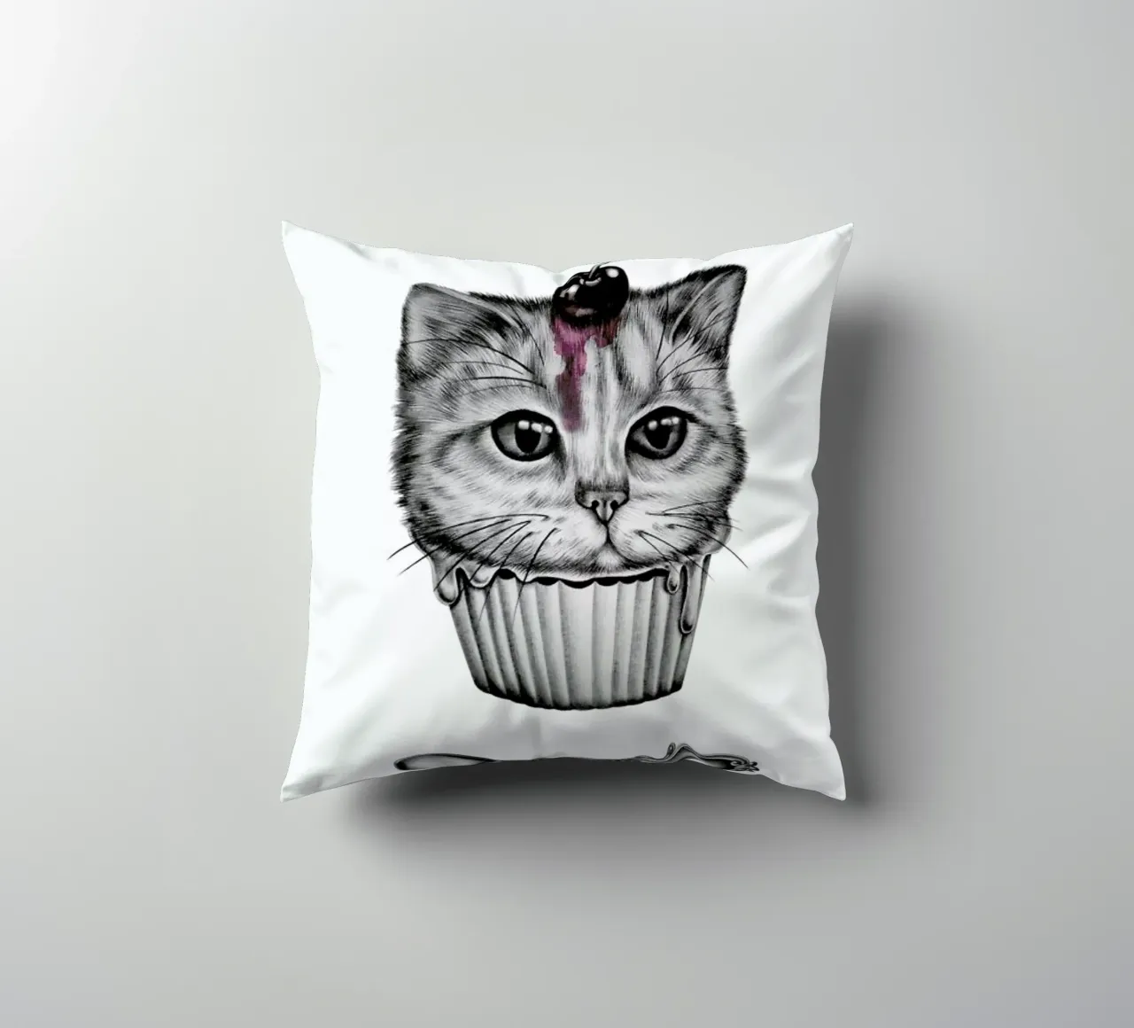 Cupcat cuscino da Maria Vdovichenko