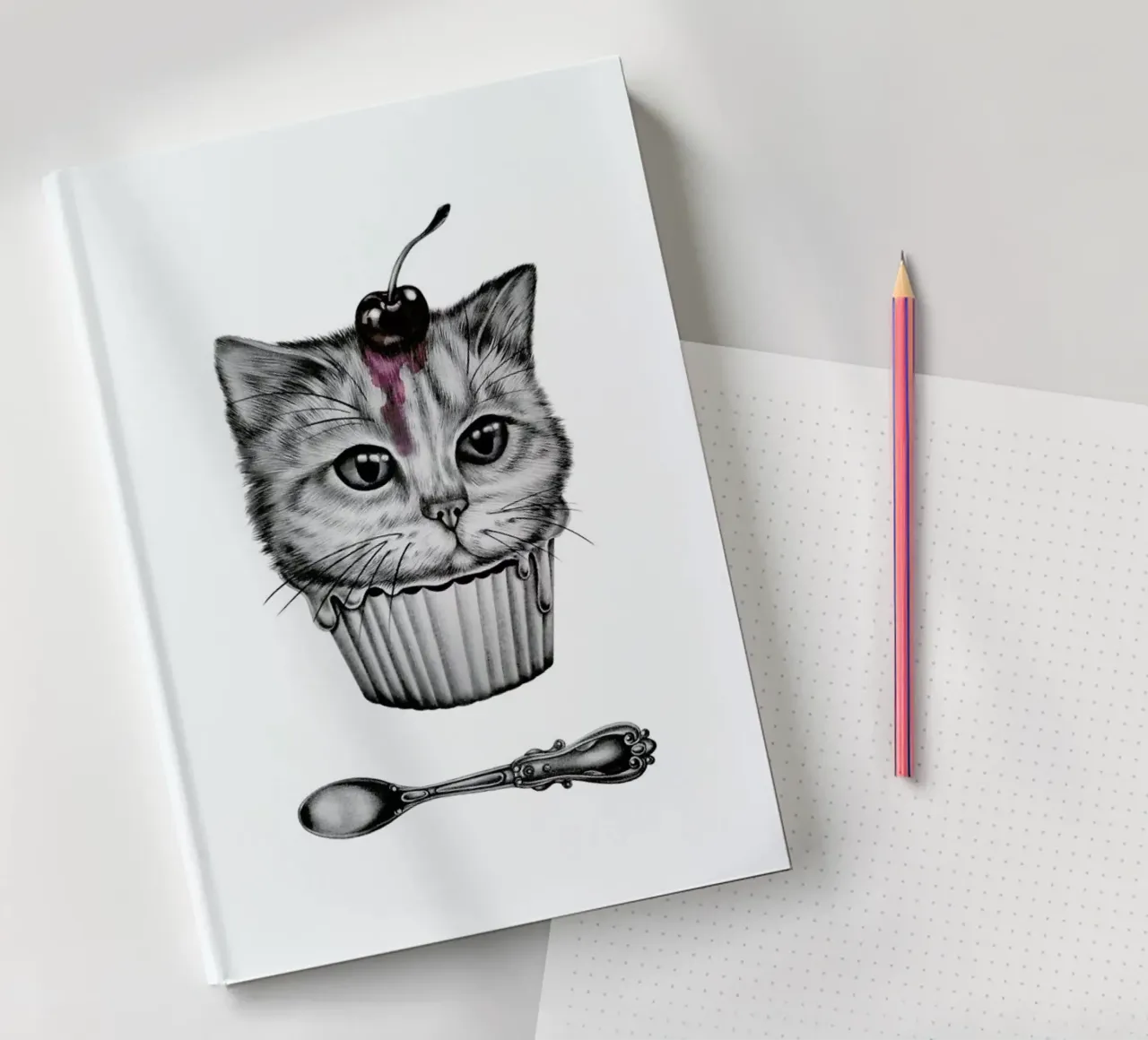 Cupcat notebook by Maria Vdovichenko