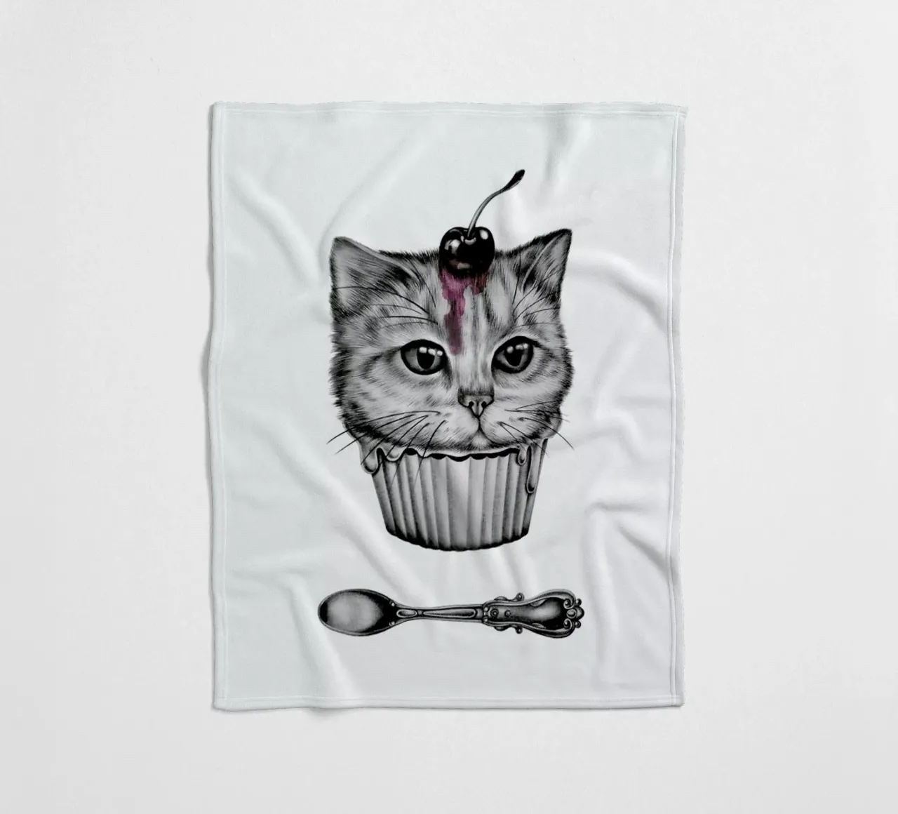 Cupcat coperta in pile da Maria Vdovichenko
