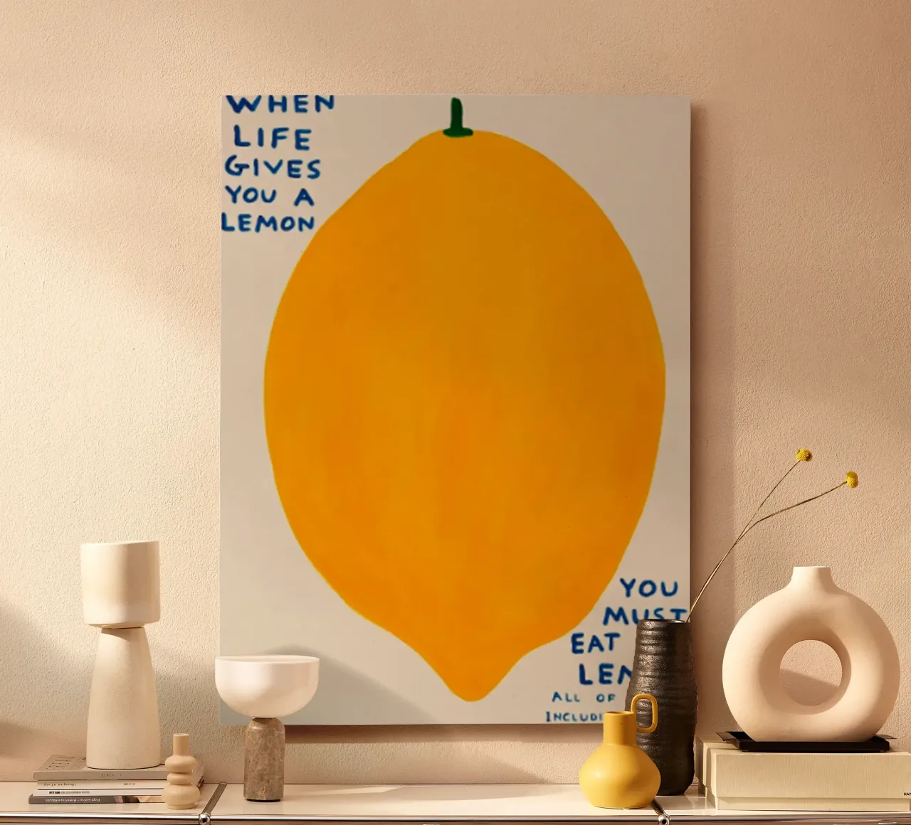 Quando la vita ti regala un limone alluminio dibond da Annie