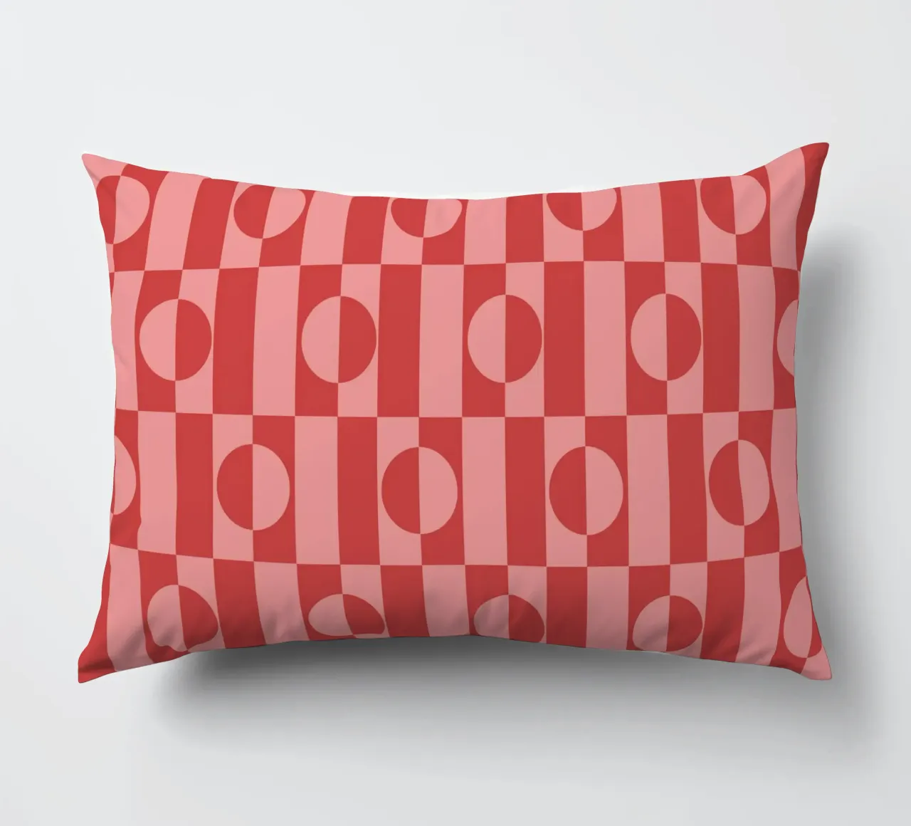 Rose eclectic geometric mid century modern pattern cuscino da TijanaArtStudio88